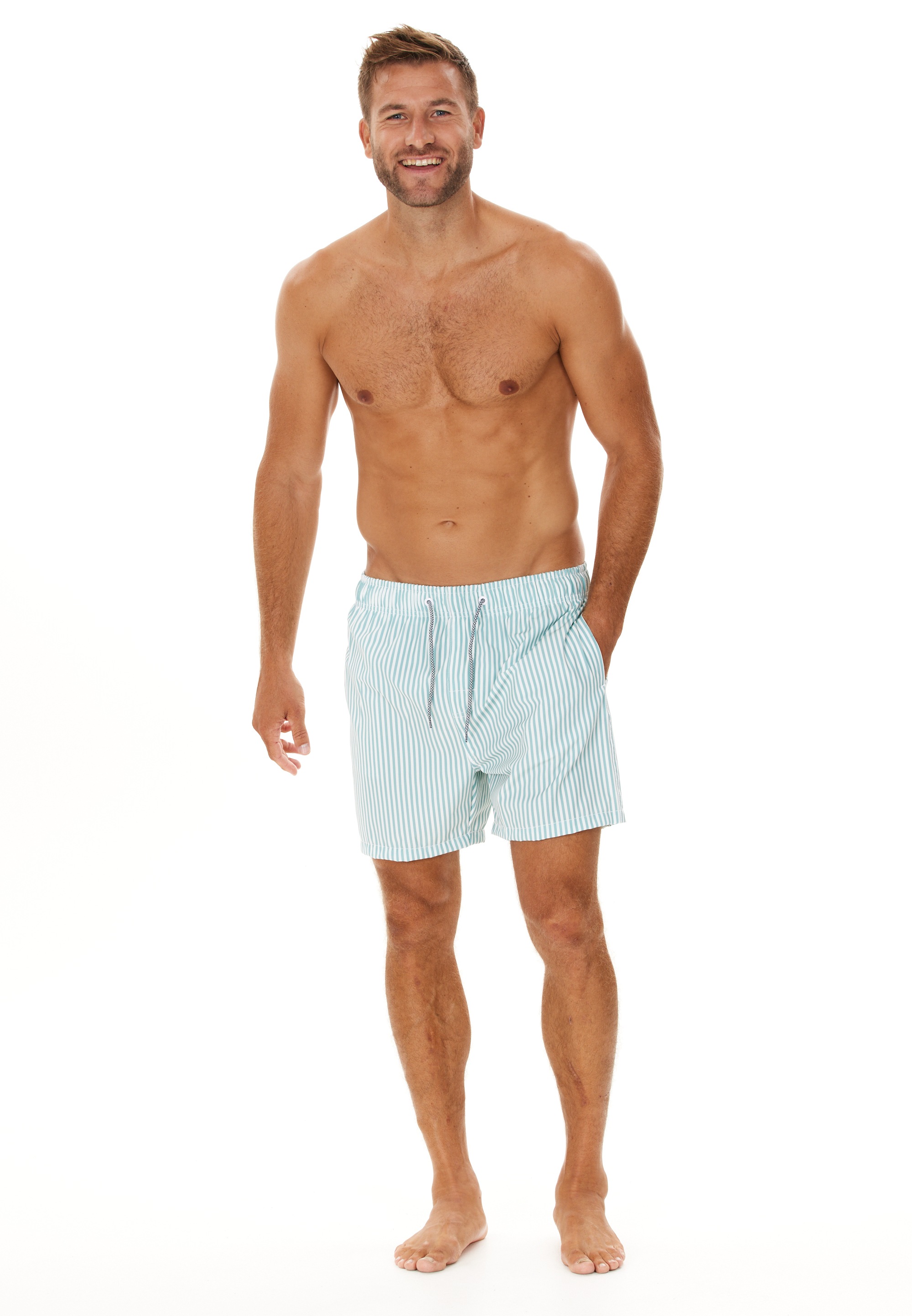 CRUZ Badeshorts »Kenny«, (1 St.), in zeitlosem Streifenmuster