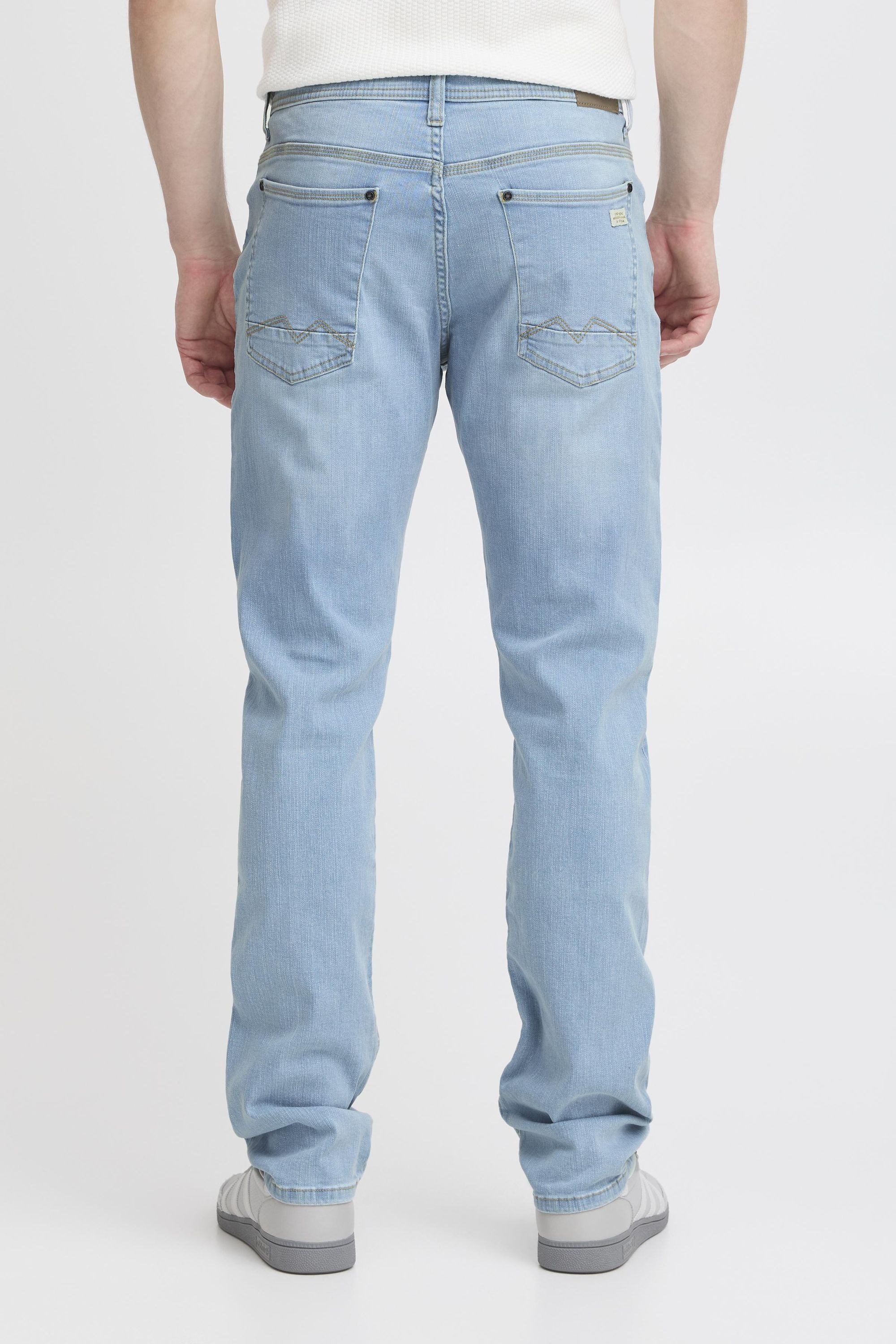 Slim-fit-Jeans BLEND "Slim Fit Jeans BHTwister", Herren, Gr. 38, Länge 32, blau (denim light blau), Obermaterial: 98% Baumwolle CO. 2% Elasthan EL., Jeans Slim-fit-Jeans 6