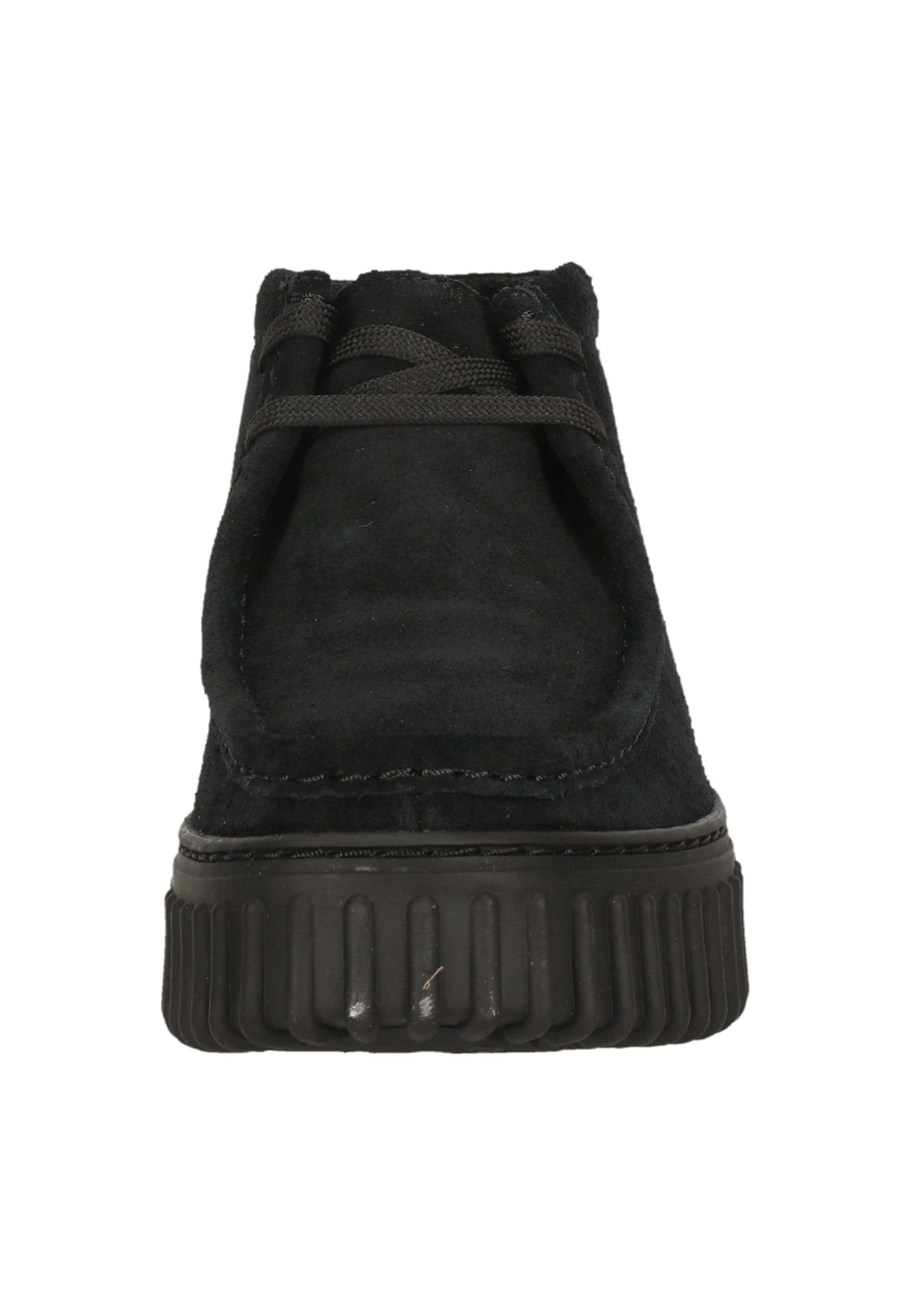 Clarks Schnürschuh »Torhill Moss Black«  mit markanter, gerippter Sohle