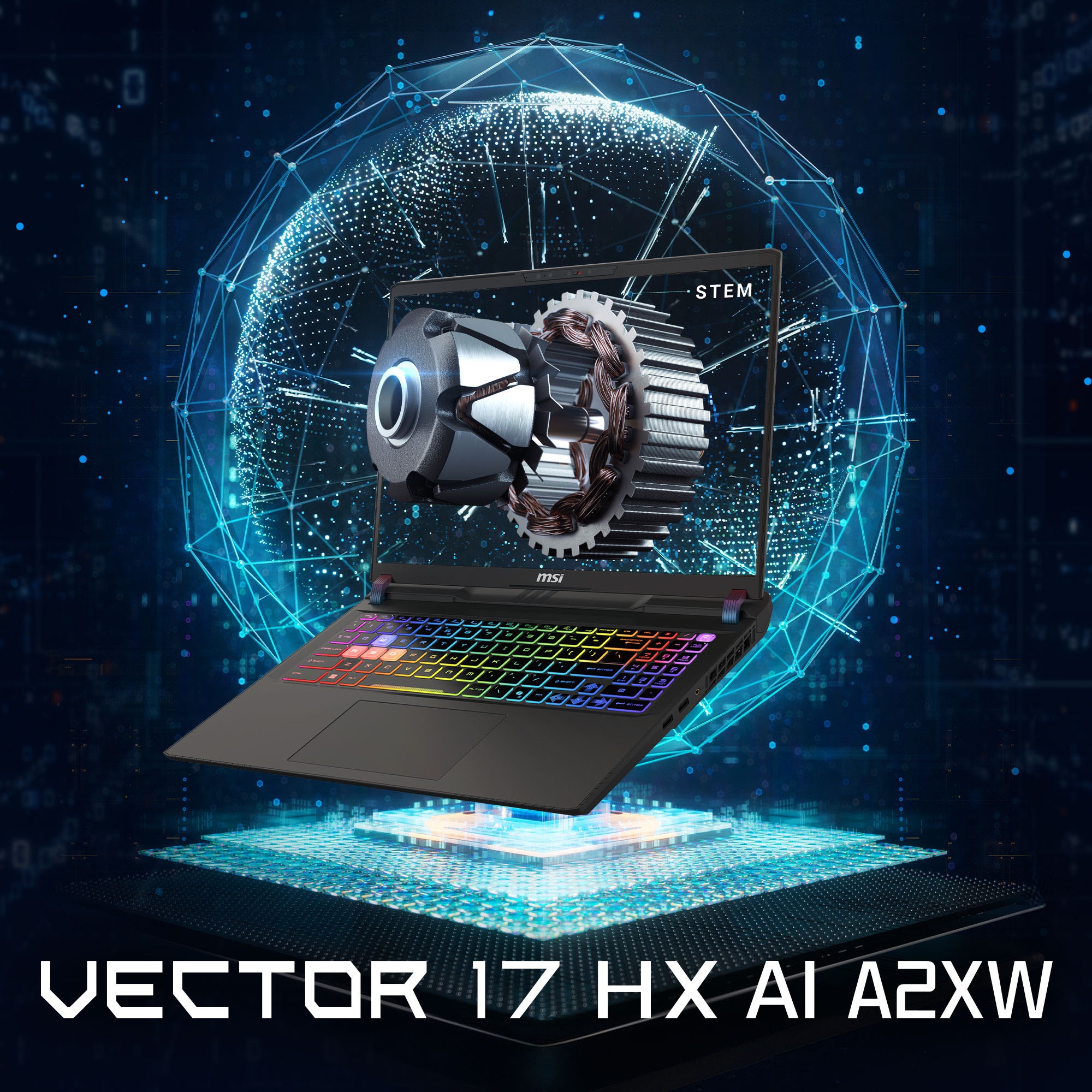 MSI Gaming-Notebook »Vector 17 HX AI A2XWJG-039« 43,2 cm / 17 ″ Intel Core Ultra 9 GeForce RTX 5090 2.000 GB SSD