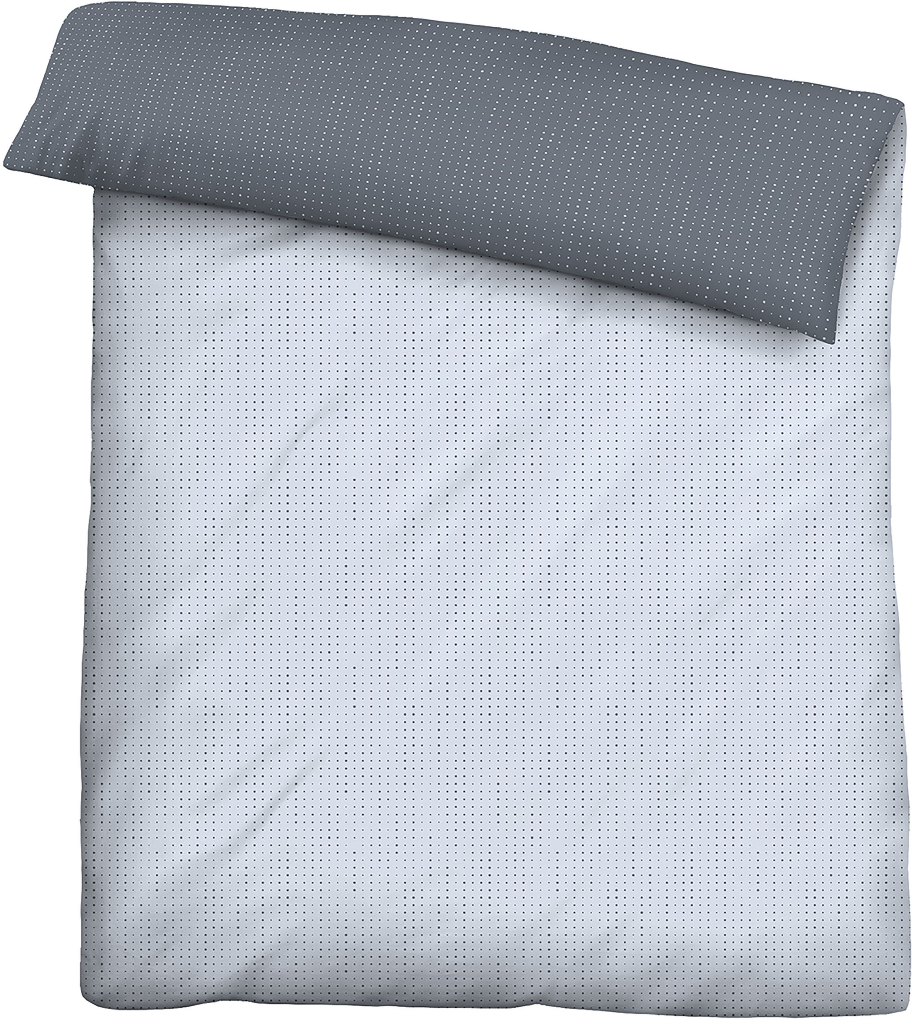 Biberna "Combinate in Gr. 135x200, 155x220 oder 200x200 cm" 2 Stk. Bettwäsche aus Baumwolle, zeitlose Bettwäsche mit Wendeoptik
