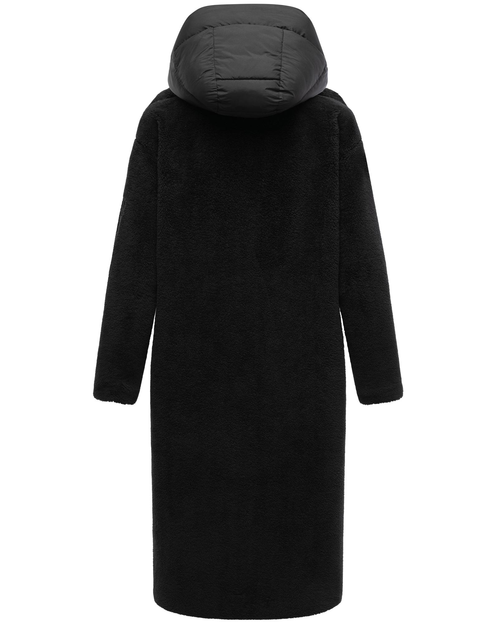 Navahoo Wintermantel »Teddyzauber 14«, Plüschmantel aus Teddyfleece mit abnehbmarem Krageneinsatz