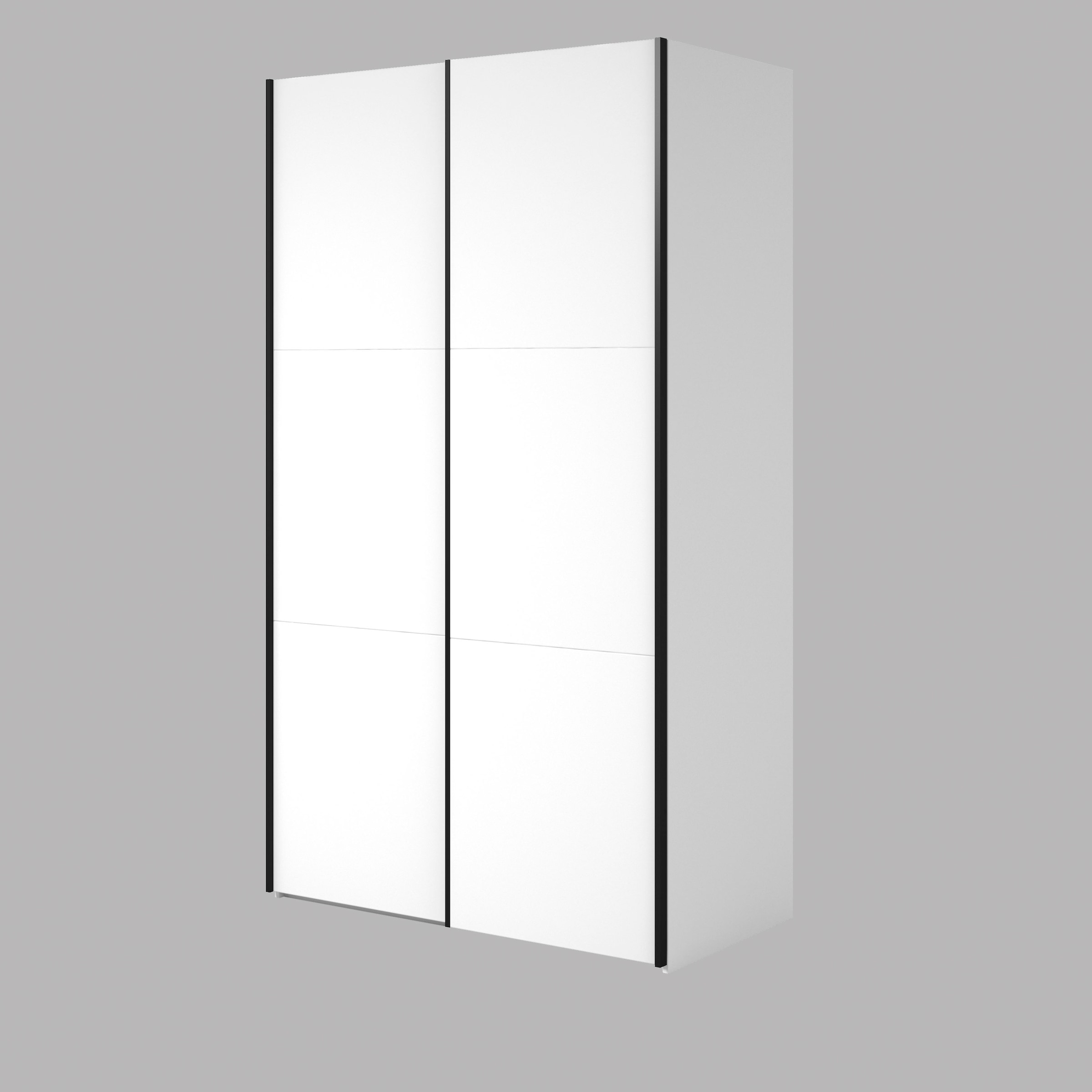 INOSIGN Kleiderschrank »Eastvale, 120x64x210cm, ideal für kleine Räume oder Nischen«, Schrank mit Schwebetüren, FSC-zertifiziert, Metallgriffe