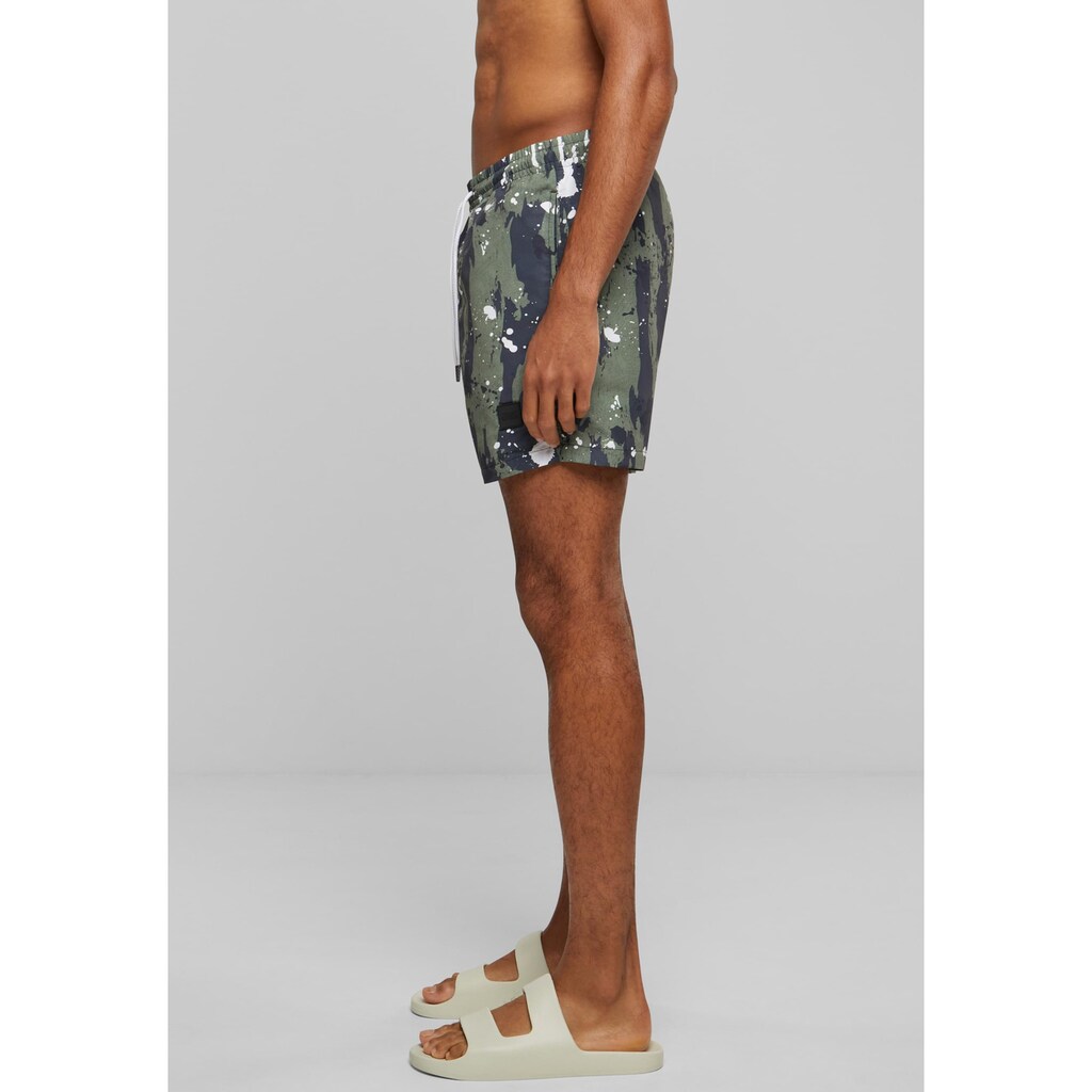 URBAN CLASSICS Badeshorts »Urban Classics Herren Pattern Swim Shorts«