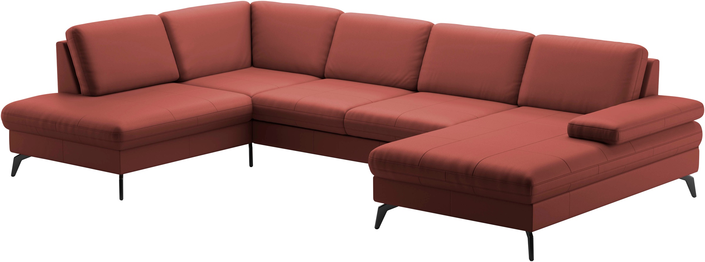 Thumbnail - sit&more Wohnlandschaft "Morris U-Form, inkl. Sitztiefenverstellung" wahlweise mit Armteilverstellung, Bettfunktion & Be...