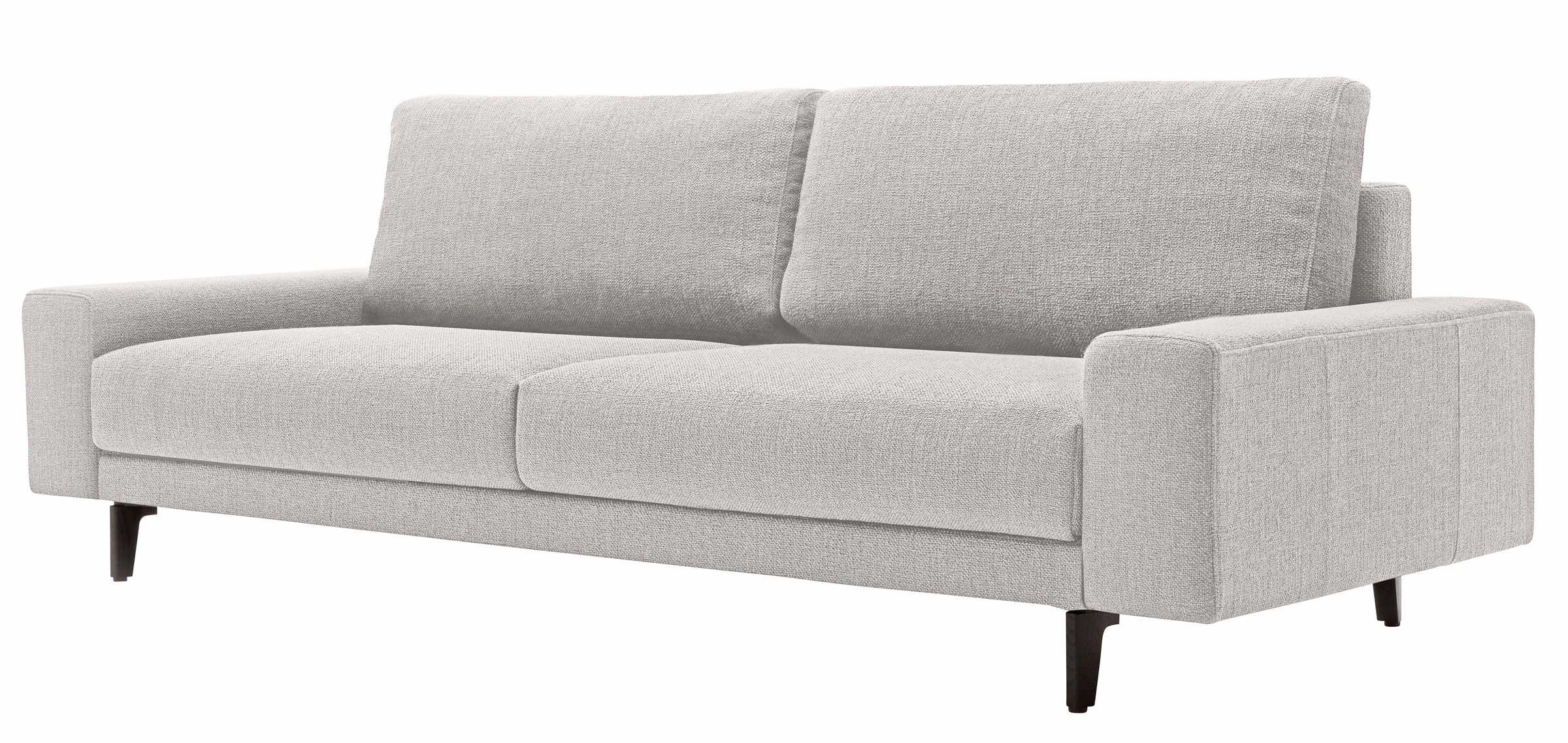 hülsta sofa 3-Sitzer »hs.450«, Armlehne breit niedrig, Alugussfüße in umbragrau, Breite 220 cm