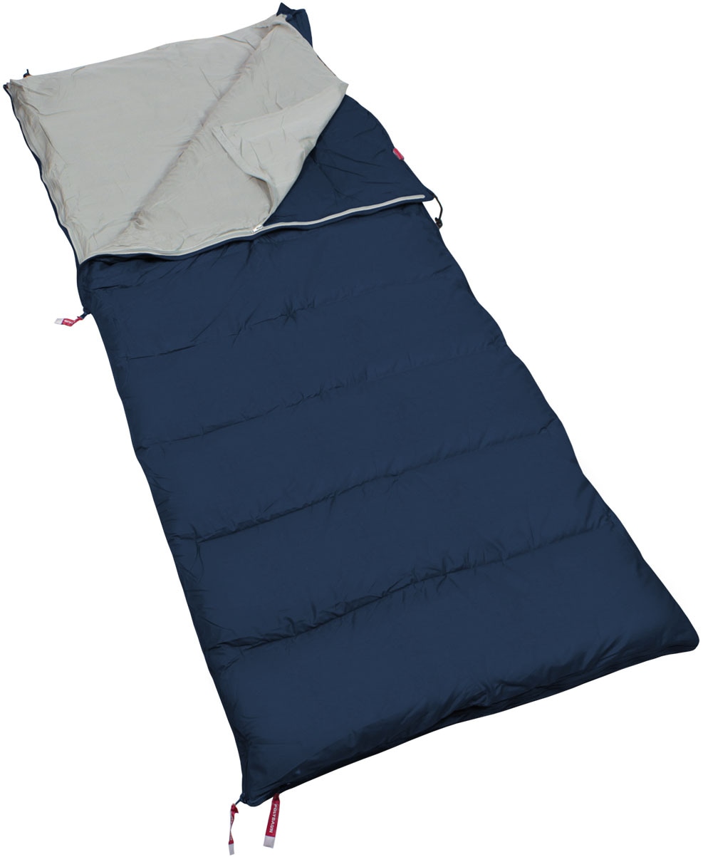 POLYDAUN Deckenschlafsack "Schlafsack Stern 85x210 cm Antraziet- 4-Jahreszeiten", B/L: 85cm x 210cm, umlaufender Reißverschluss, blau, Schlafsäcke