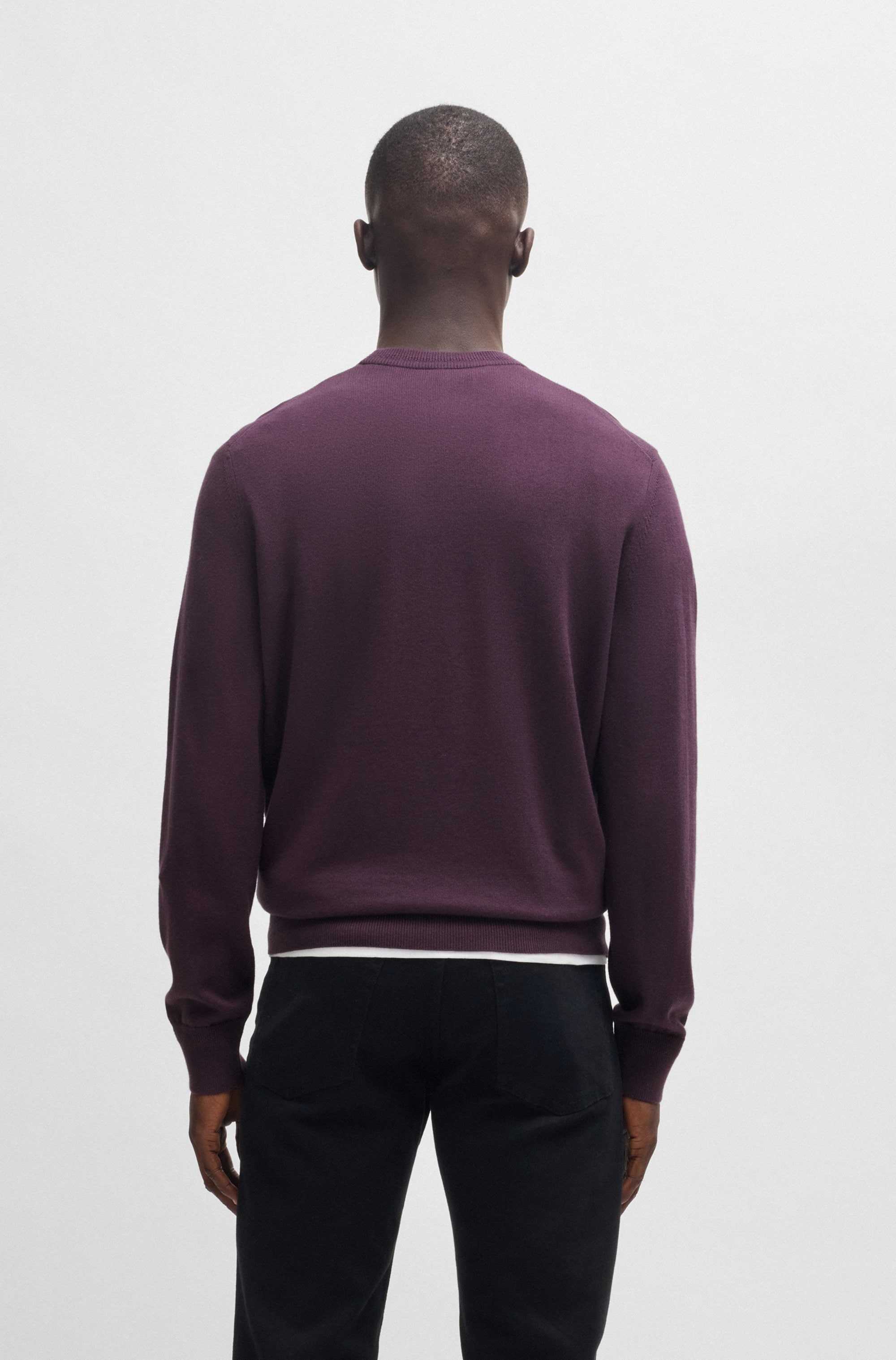 BOSS ORANGE Strickpullover »Kanovano« mit Rundhalsausschnitt