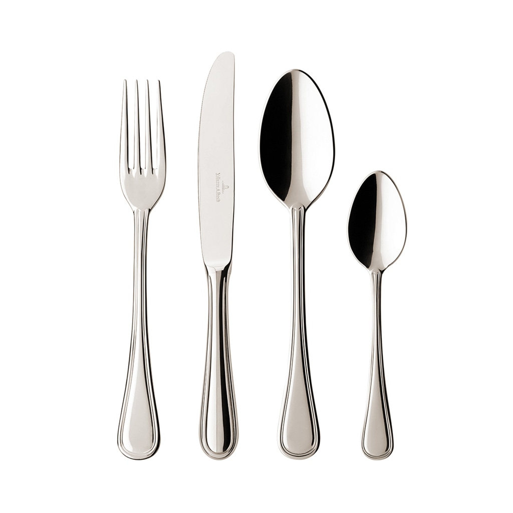VILLEROY & BOCH Besteck-Set "Tafelbesteck Merlemont 24er Set silber", silber, Essbesteck-Sets