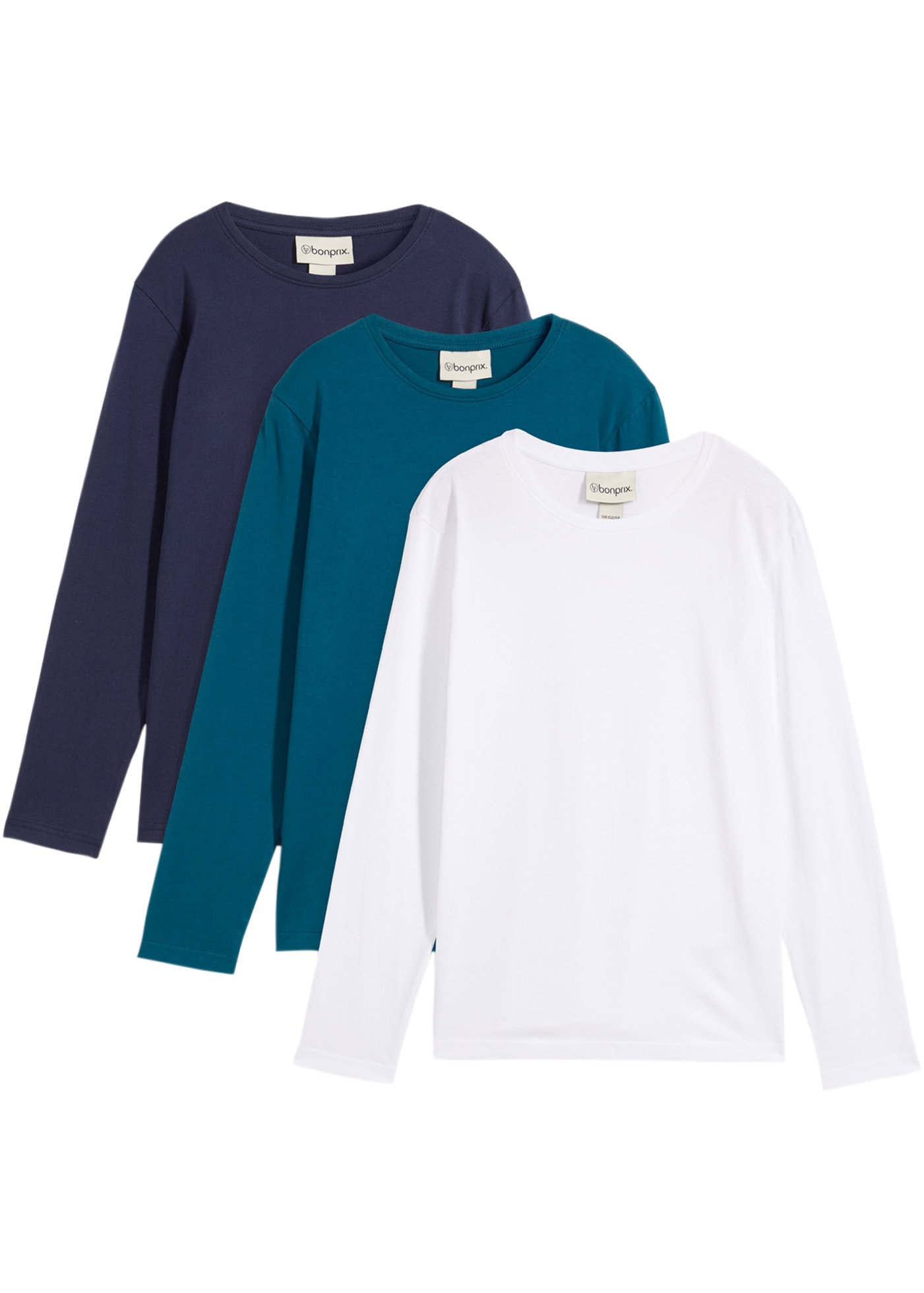 bonprix Langarmshirt Packung, 3