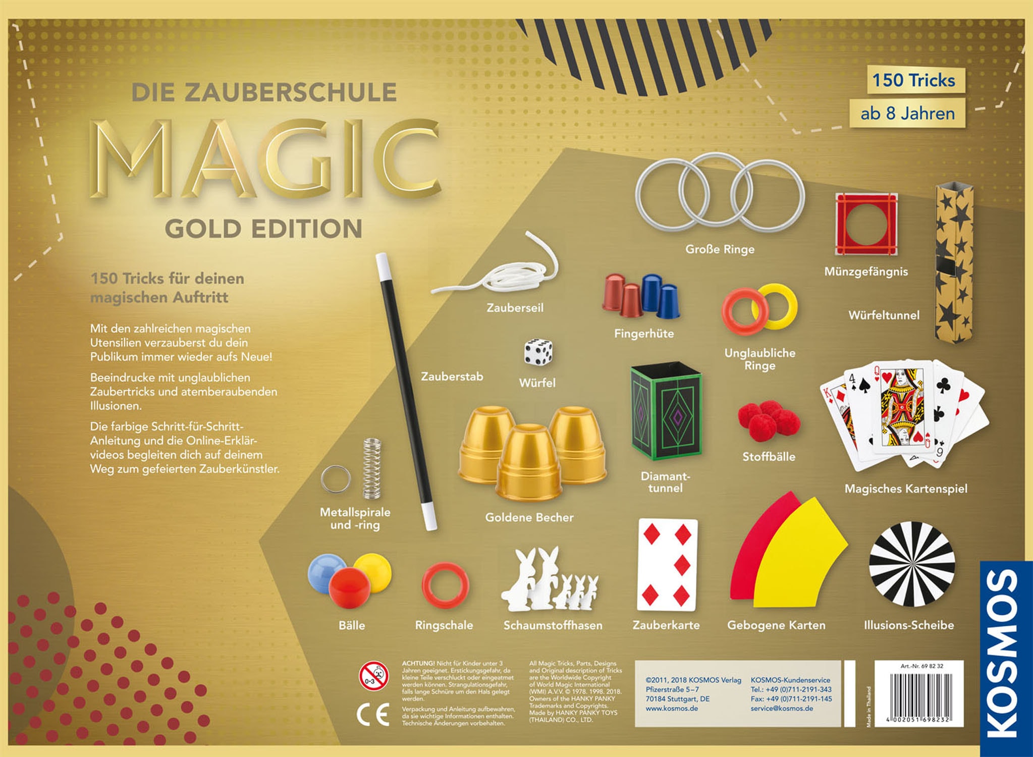 Kosmos Zauberkasten »Die Zauberschule Magic Gold Edition«