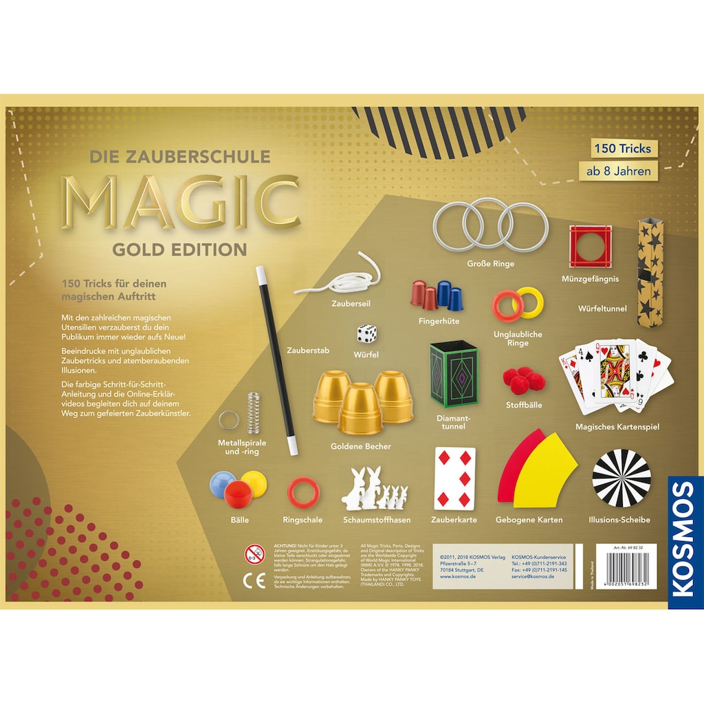 Kosmos Zauberkasten »Die Zauberschule Magic Gold Edition«