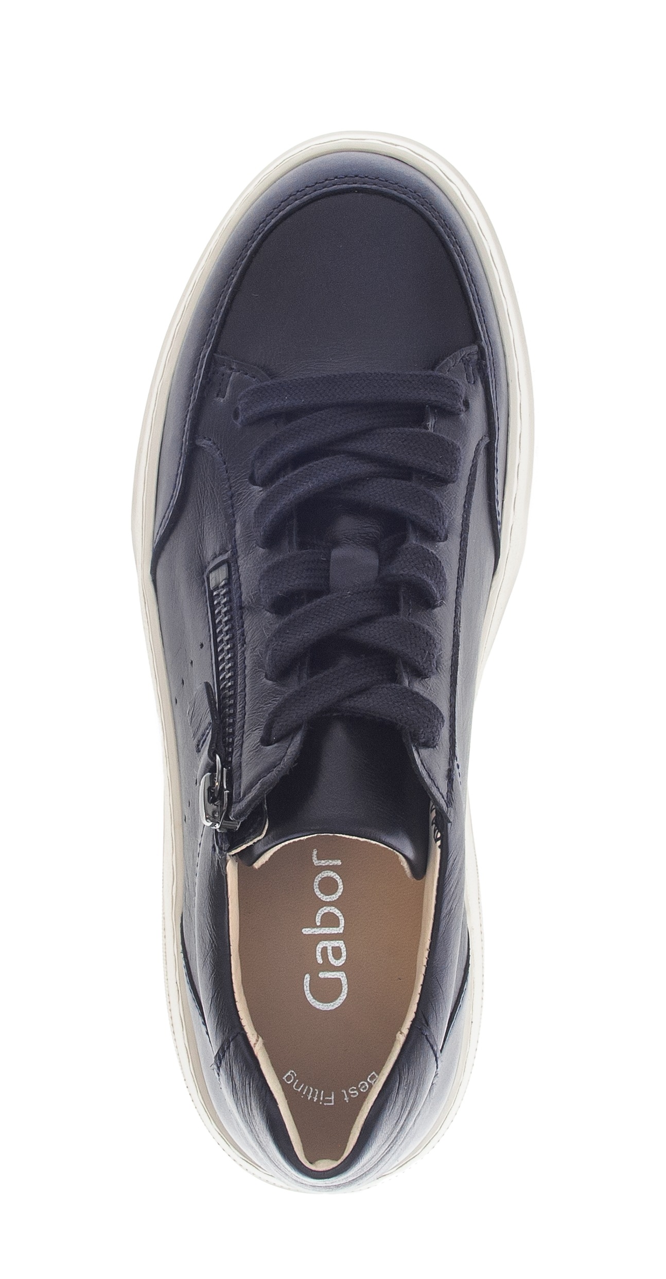 Gabor Plateausneaker, Freizeitschuh, Halbschuh, Schnürschuh mit gepolstertem Schaftrand