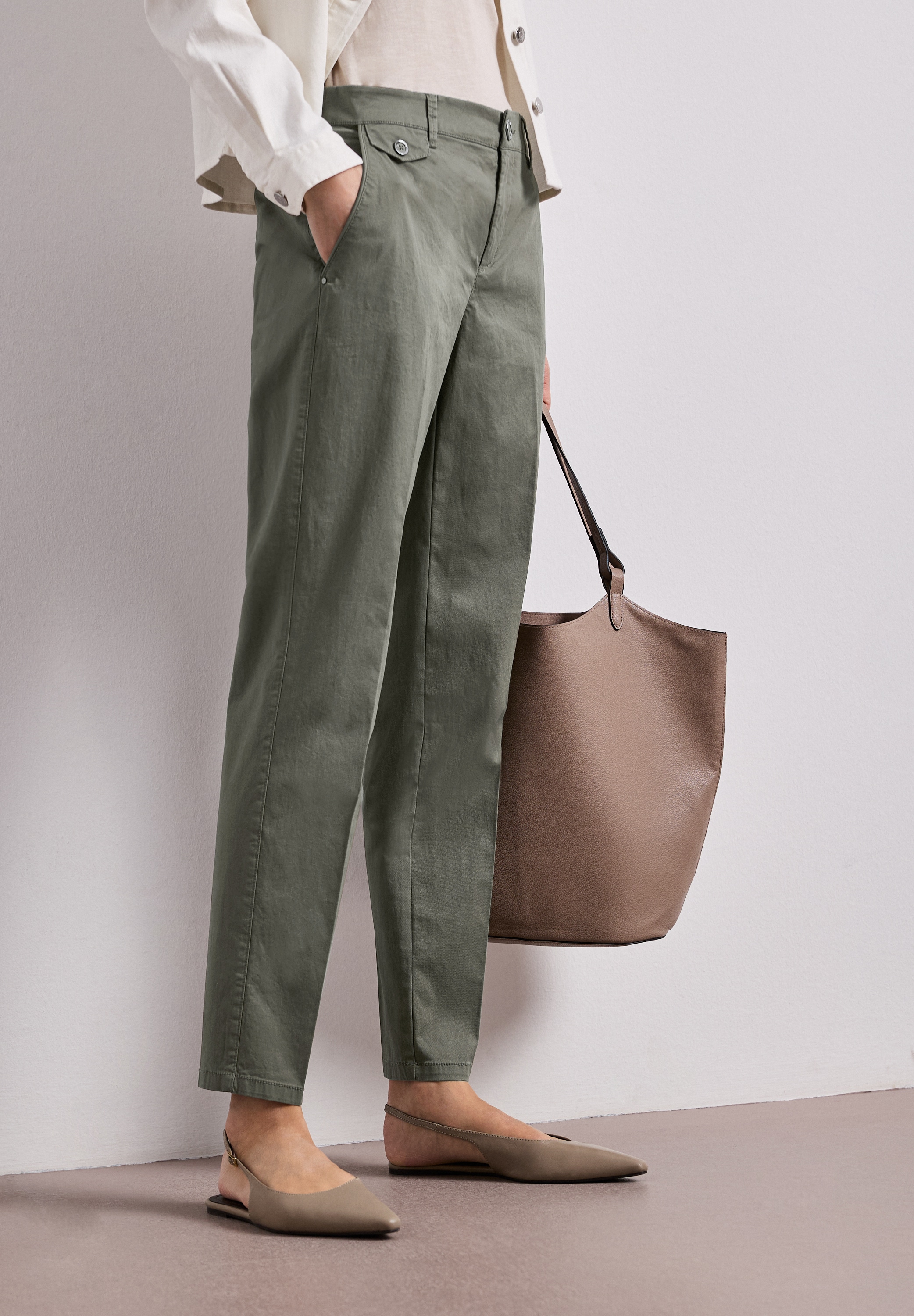 STREET ONE Chinohose  aus Twillstoff