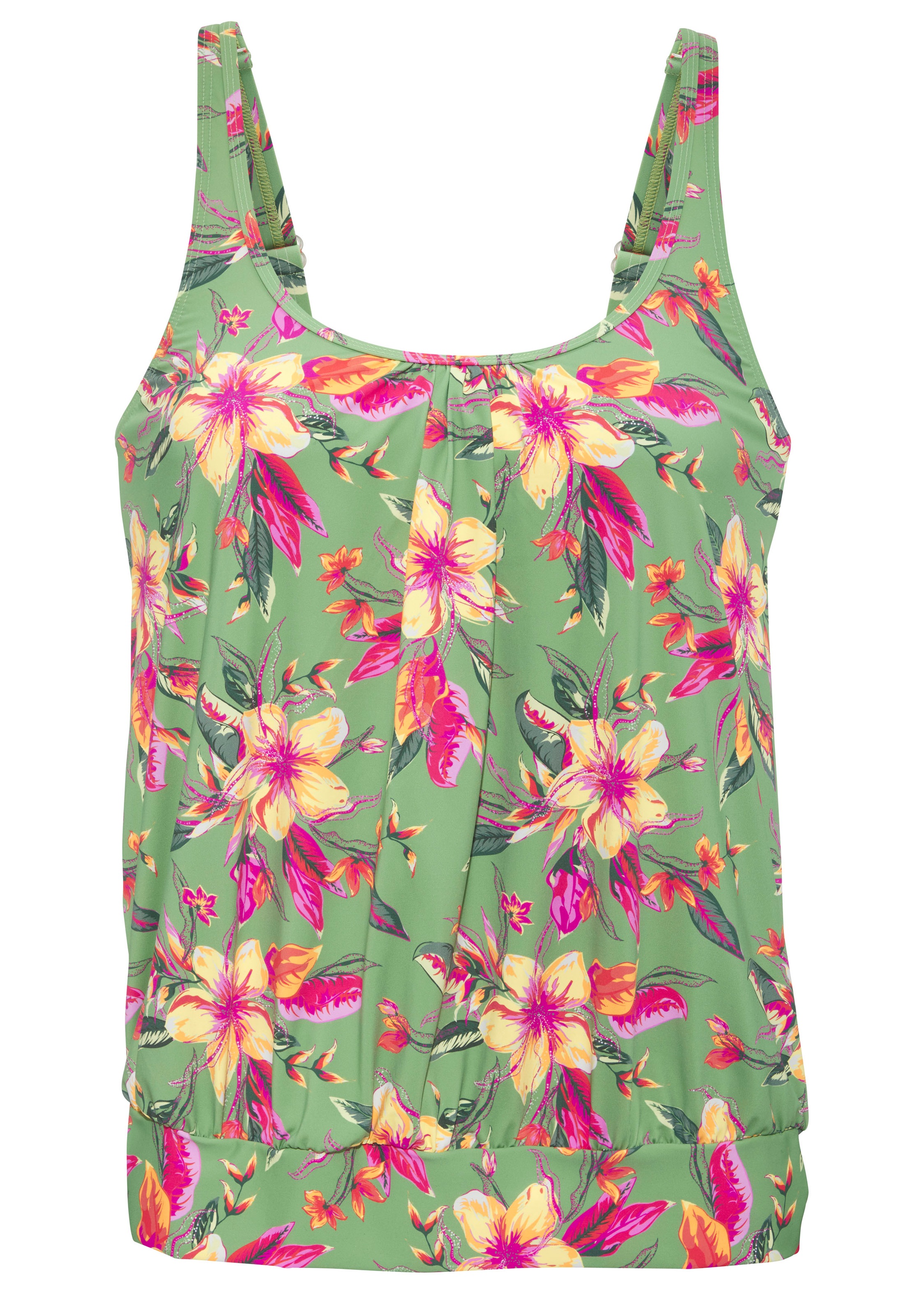 LASCANA Tankini-Top "Malia", mit lockerem Schnit und tropischem Print günstig online kaufen