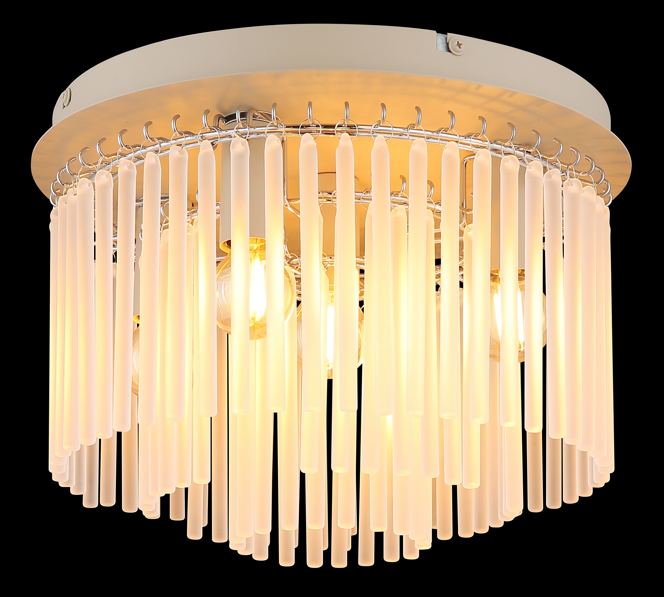 GLOBO LIGHTING Deckenleuchte »GORLEY« E14 1 Stk. Deckenleuchte für Wohn- & Esszimmer Glasstäbe