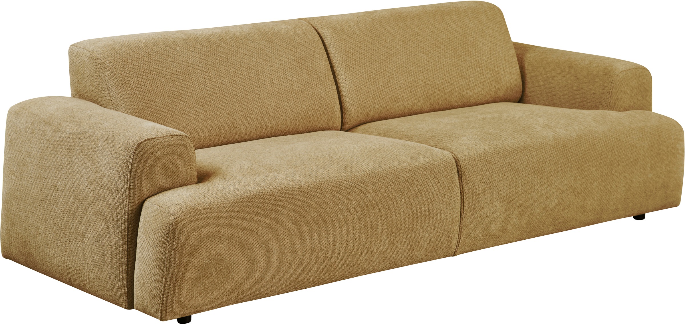 andas 2,5-Sitzer »Linkka, Breite 217 cm«, in einem weichen Chenille-Stoff, mit Wellenunterfederung