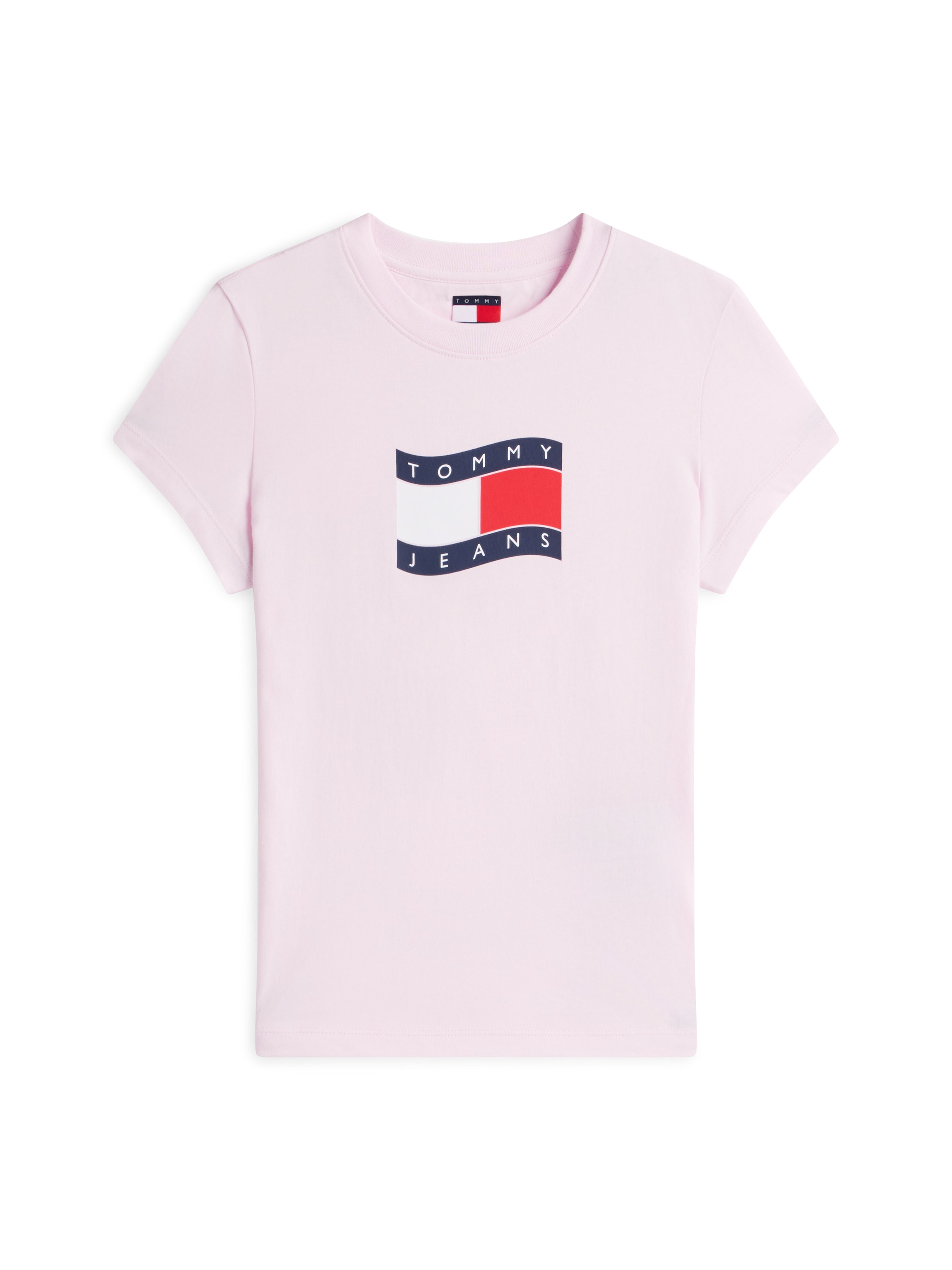 Tommy Jeans T-Shirt »TJW SLIM WAVY FLAG TEE EXT« mit Rundhalsausschnitt