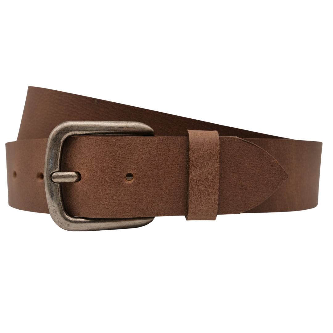 Ledergürtel ANNAMATONI "AnnaMatoni Ledergürtel Hiro Ledergürtel Hiro", Herren, Gr. TW100 - 115cm Gesamtlänge, taupe 600, 100% Leder, Gürtel Ledergürtel