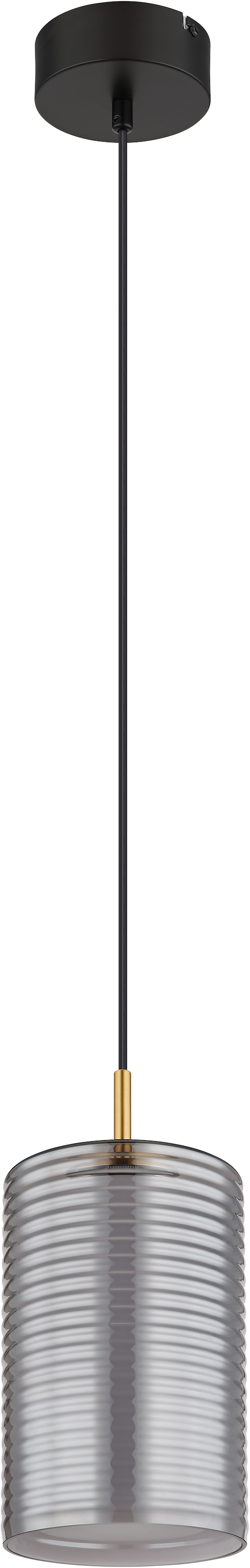 GLOBO LIGHTING LED Pendelleuchte »LAMPIGNA«, Leuchtmittel LED-Modul | LED fest integriert, Hängelampe/Hängeleuchte/Wohnzimmer/Esstisch/rauchfarben
