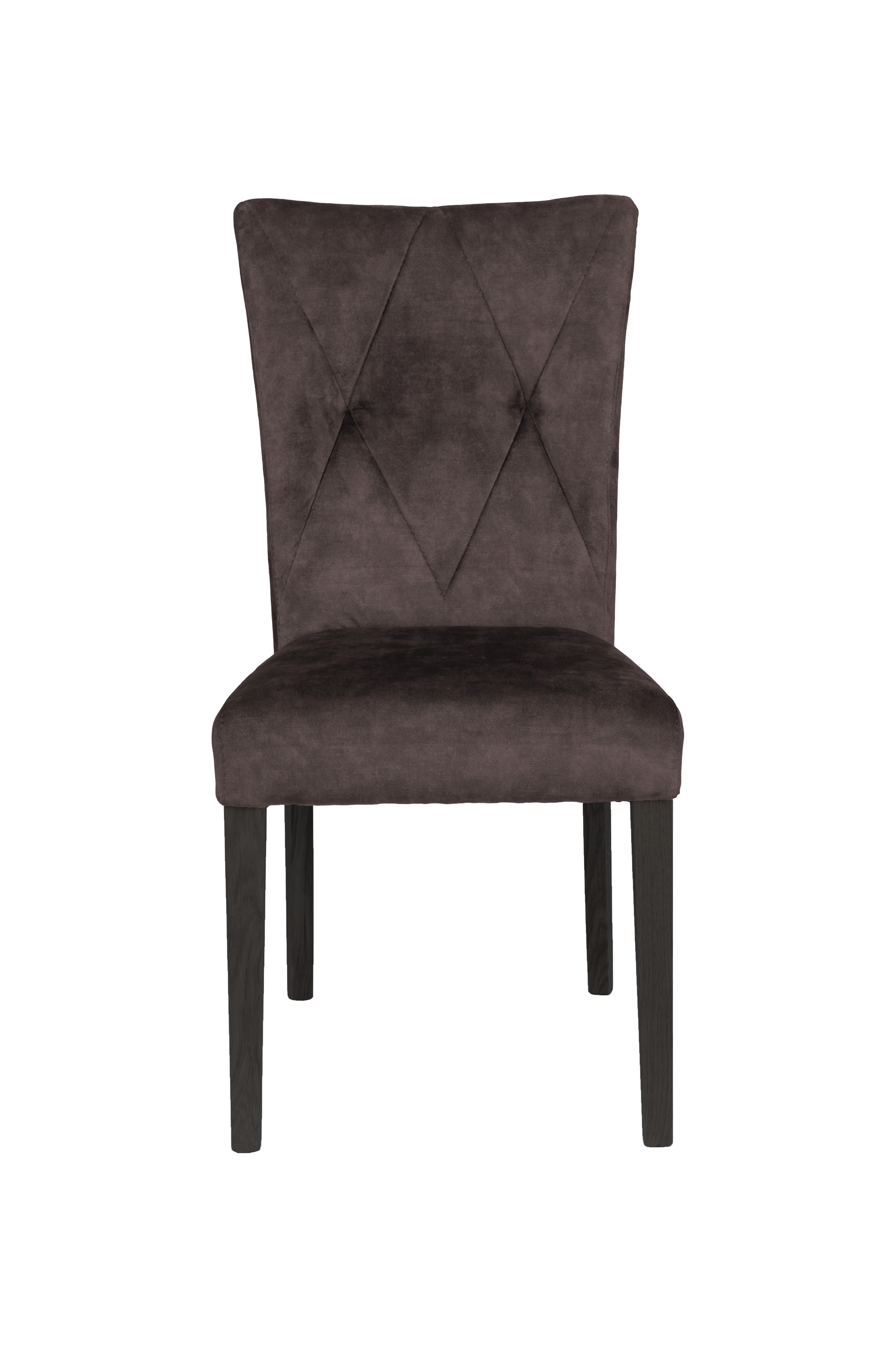 Home affaire 4-Fußstuhl »Diamond«, (Set), 2 St., Samtvelours, Sitz und Ruecken gepolstert