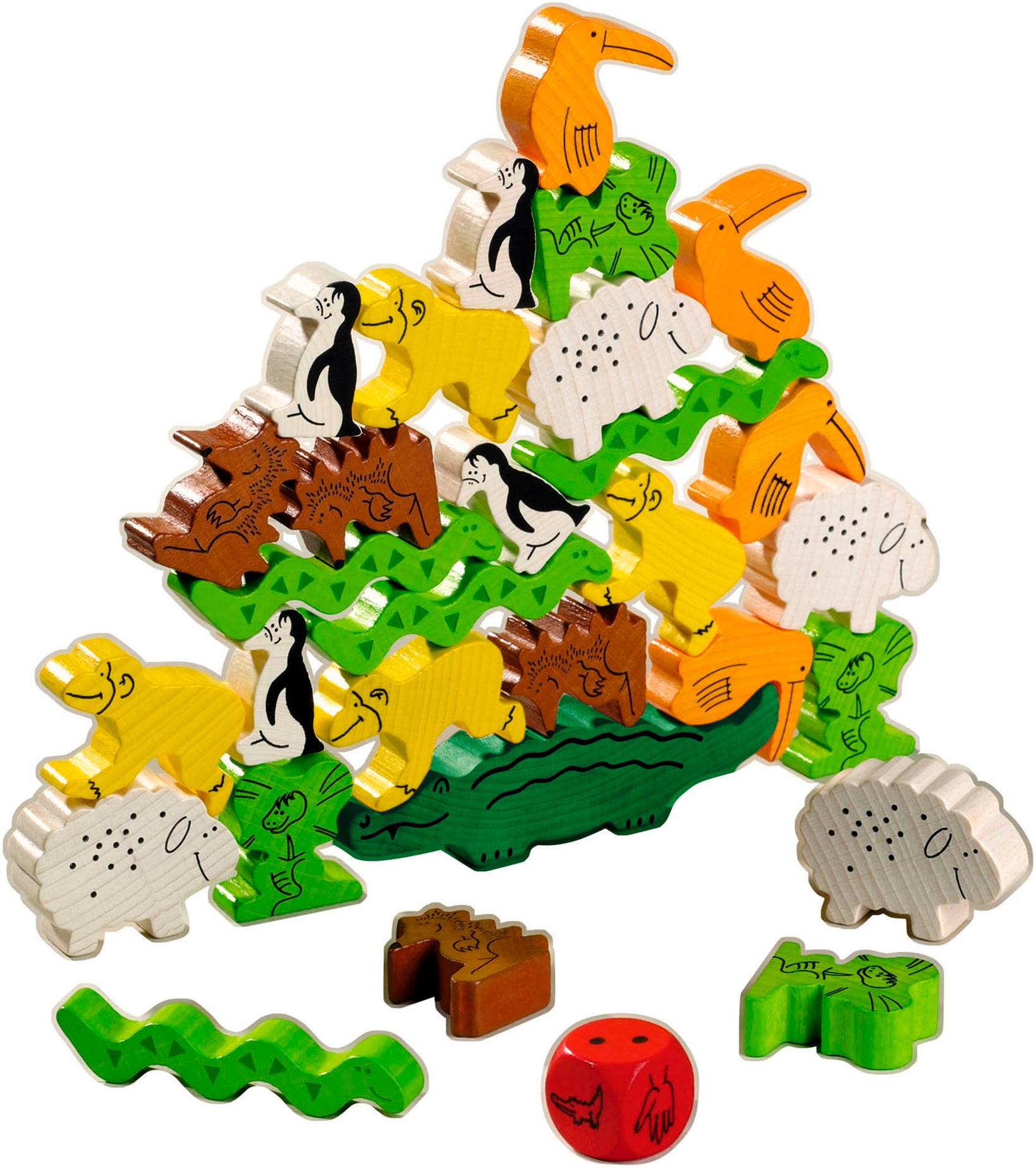 Haba Spiel »Tier auf Tier - Der Klassiker unter den Stapelspielen«
