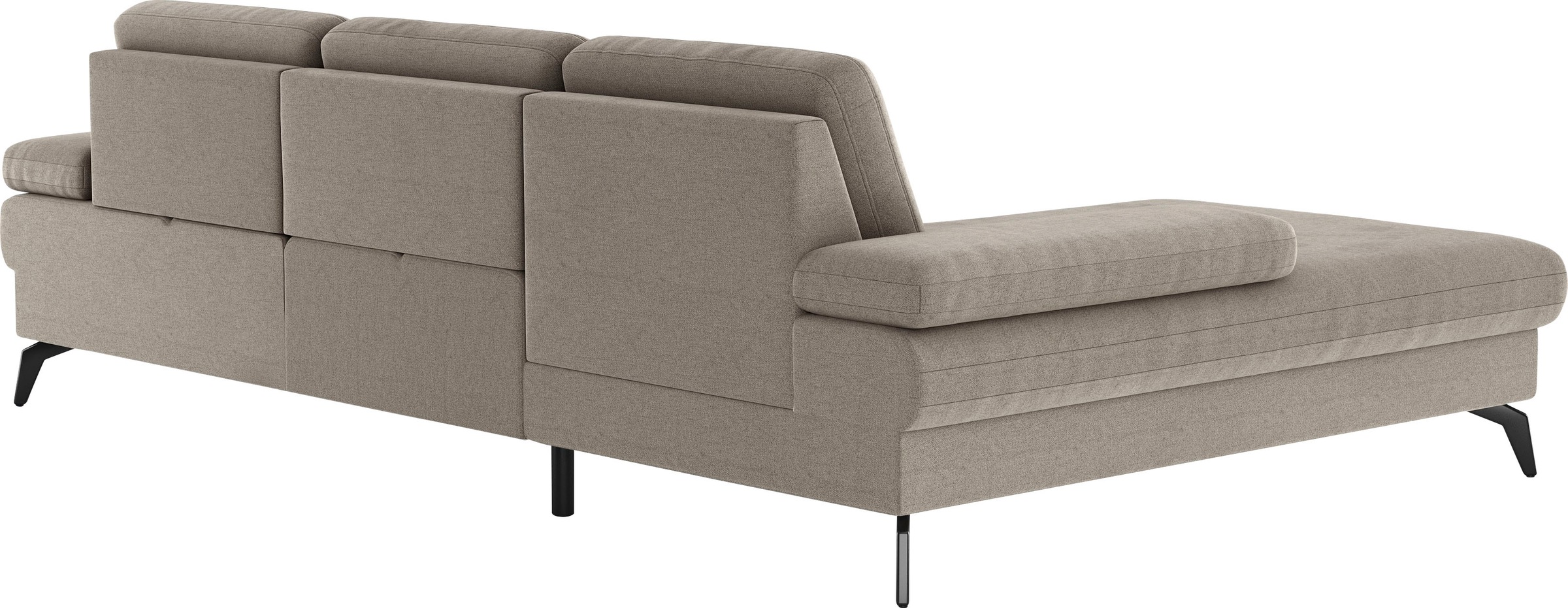 sit&more Ecksofa »Morris L-Form, inkl. Sitztiefenverstellung«, wahlweise mit Armteilverstellung, Bettfunktion & Bettkasten