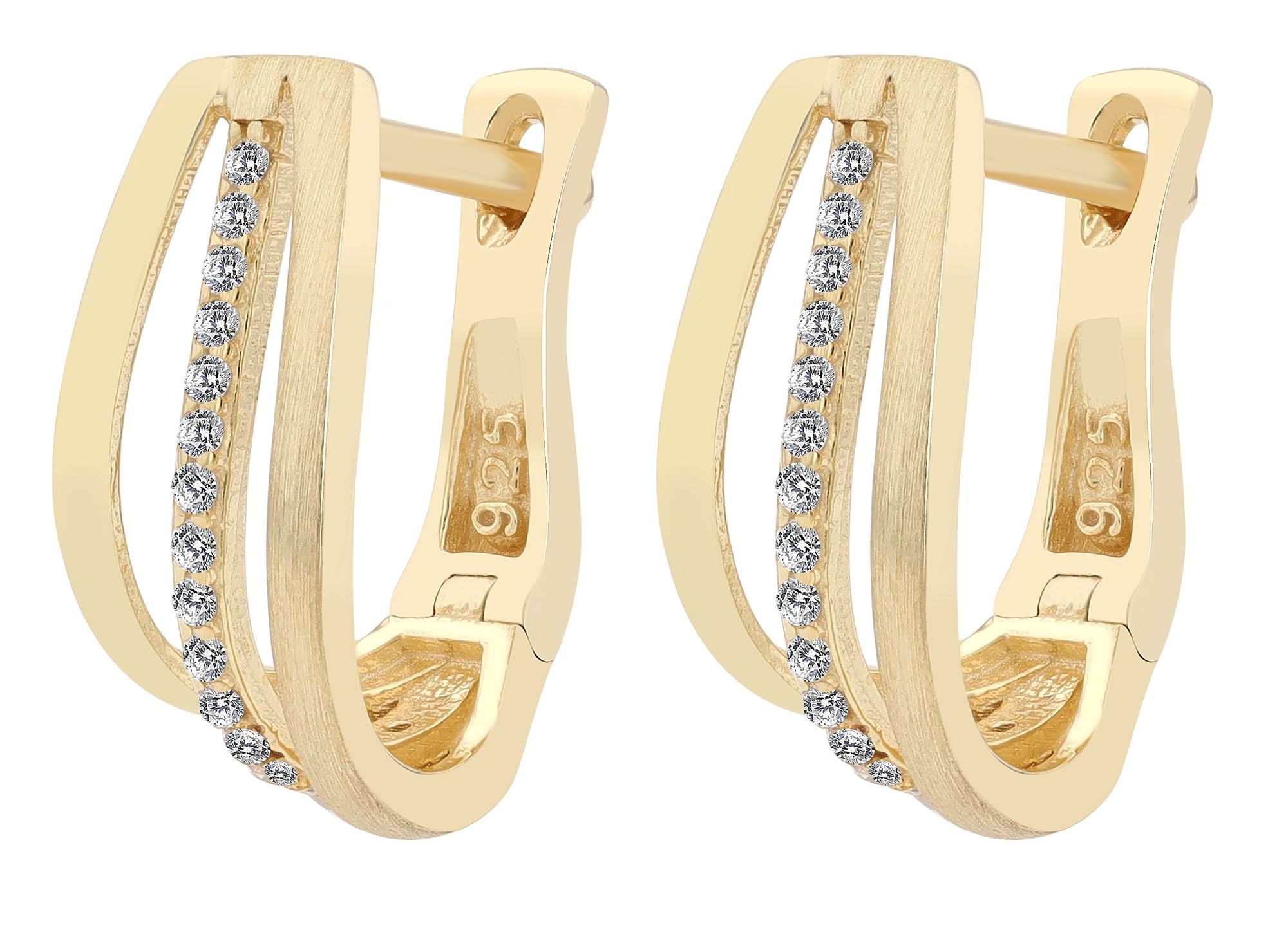 Adelia´s Paar Ohrhänger »Damen Ohrringe – Ohrstecker aus 925 Silber mit Zirkonia« Schöne Geschenkidee zum Muttertag