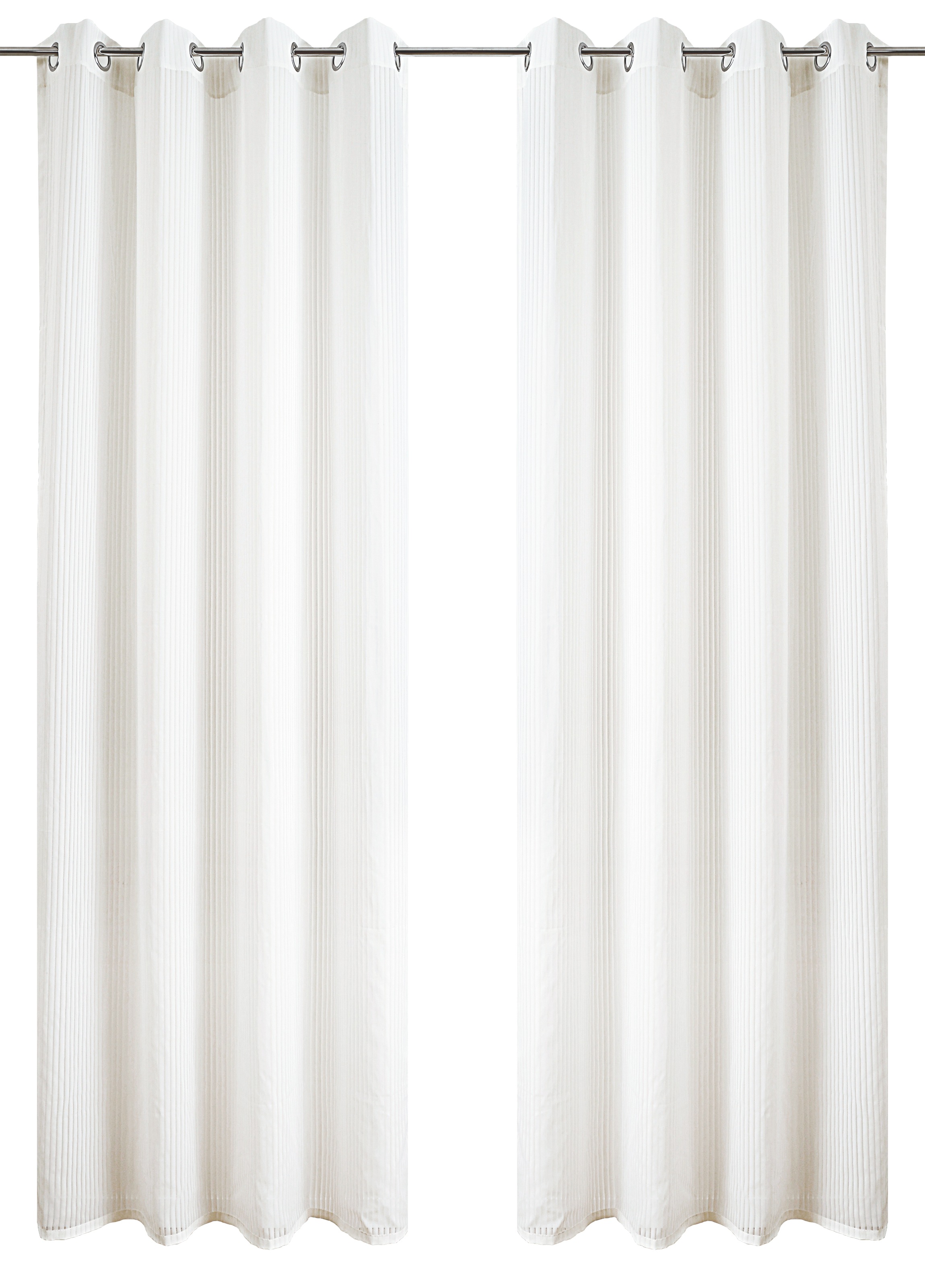 my home Gardine "Mazi" Ösen 1 Stk. tlg. 1 Schal, mit eingewebten Längsstrei günstig online kaufen