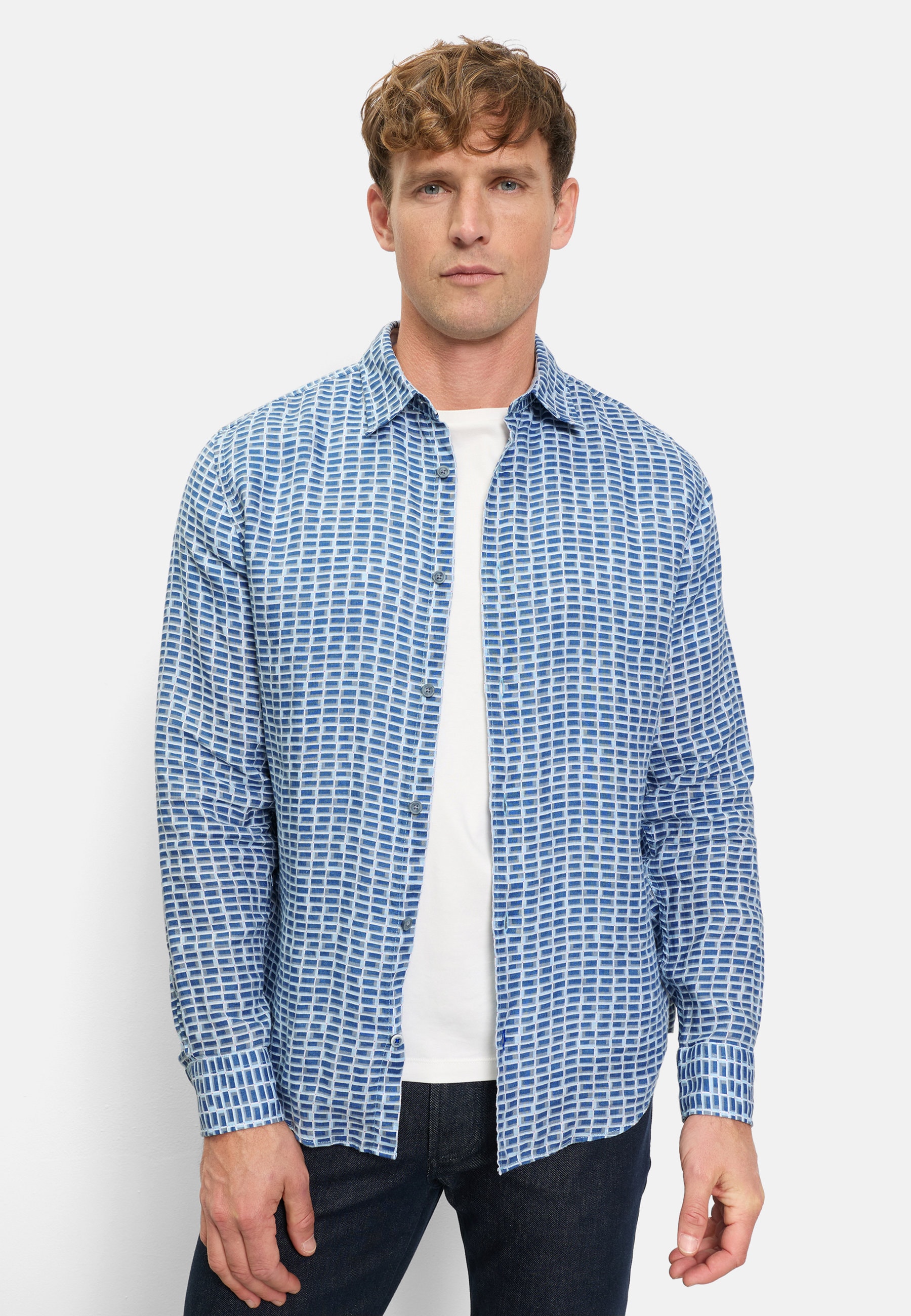 OLYMP Langarmhemd "OLYMP Casual, regular fit, Kent" günstig online kaufen