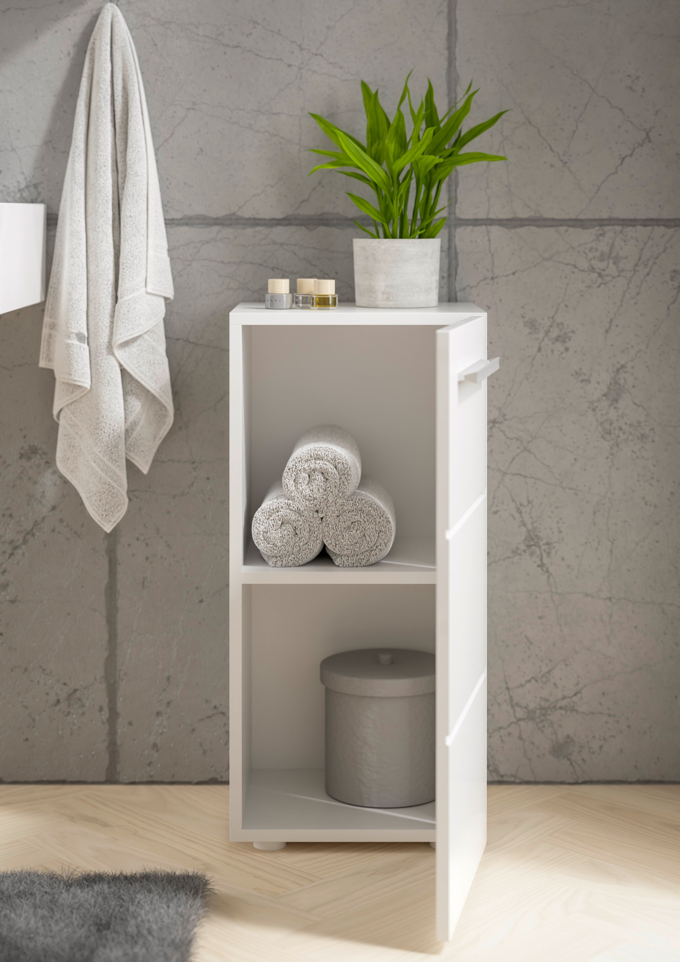 BASIC by Balculina Midischrank »Mandi« 1 Stk. tlg. Breite 34cm, hochglanz Front