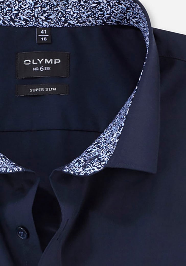 OLYMP Businesshemd »No 6 six«, mit gemustertem Innenkragen und Manschetten