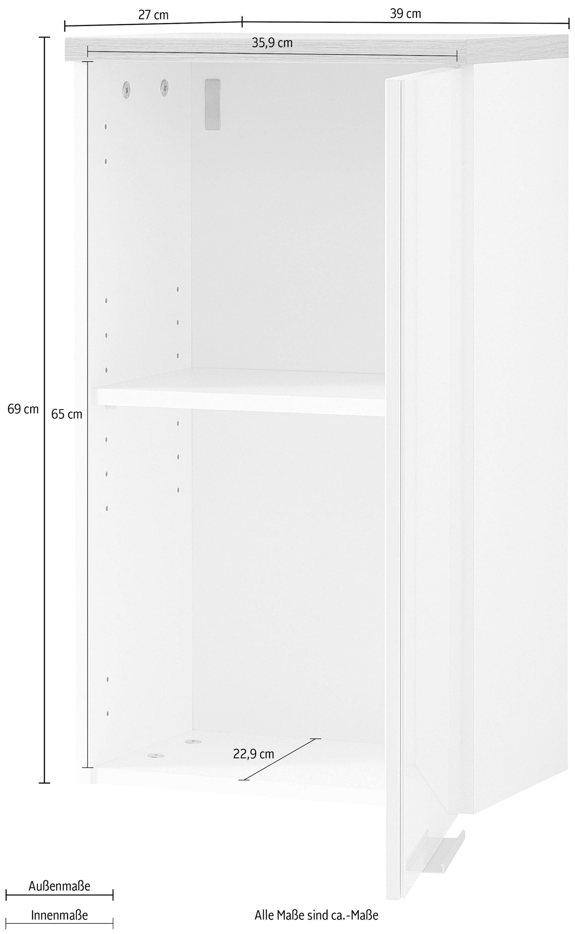 GERMANIA Hängeschrank Front Glasauflage mit BAUR »Pescara«, kaufen 