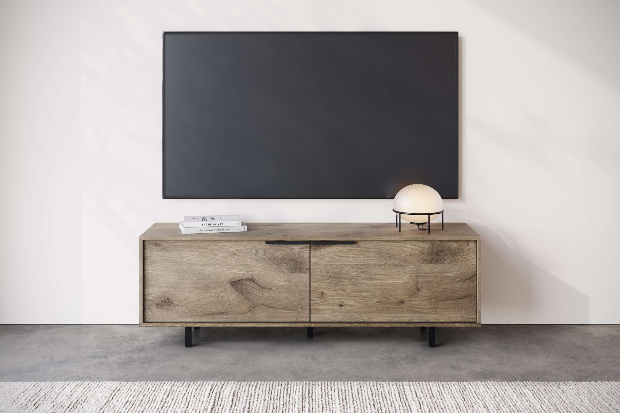 OTTO home Lowboard "Dinant" TV-Kommode mit 2 Klappen, Kabeldurchführung, Br günstig online kaufen