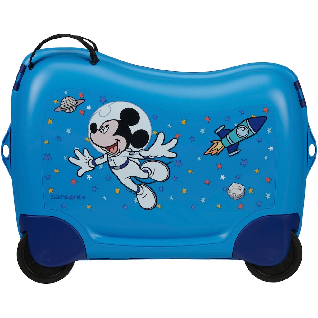 Samsonite Kinderkoffer »Dream2Go Ride-on Trolley, Disney Mickey Stars«, 4 Rollen, zum sitzen und ziehen