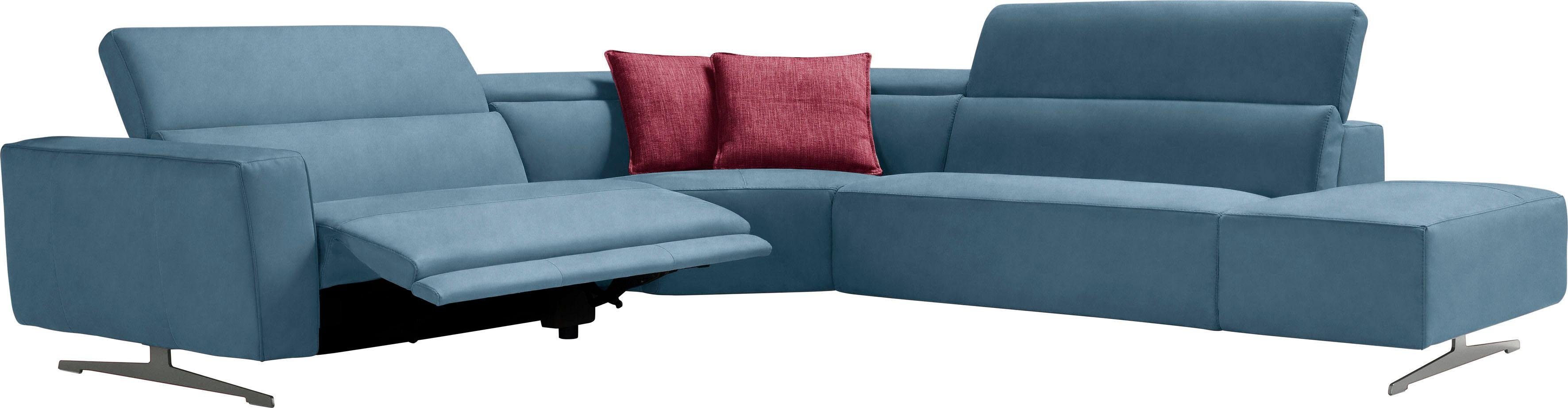 Thumbnail - Egoitaliano Ecksofa "Stefanie-e, Designsofa der Extraklasse, bequem mit hohem Sitzkomfort", mit Relaxfunktion und verste...