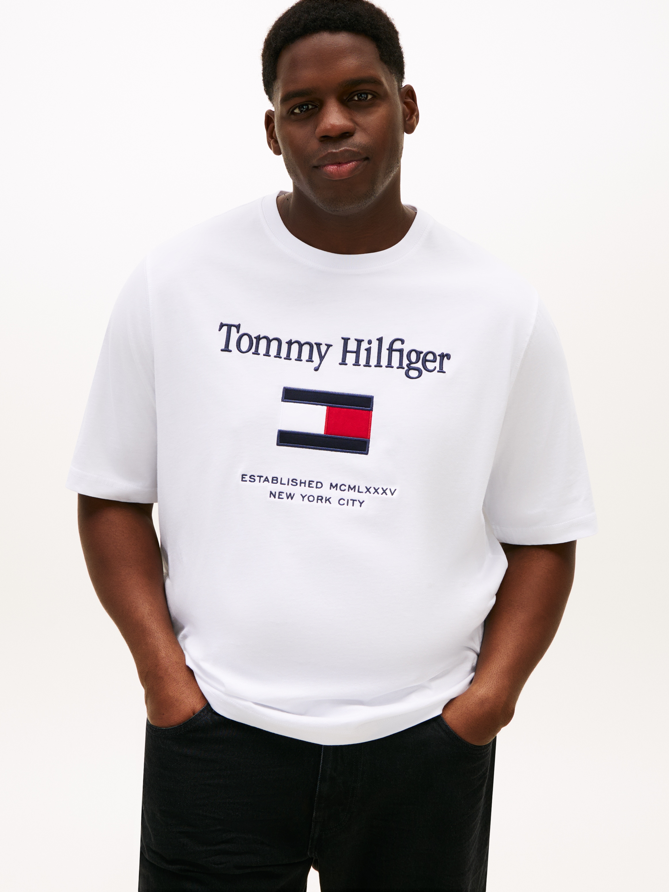 Tommy Hilfiger Big & Tall T-Shirt "BT-TOMMY EMBRO FLAG" günstig online kaufen