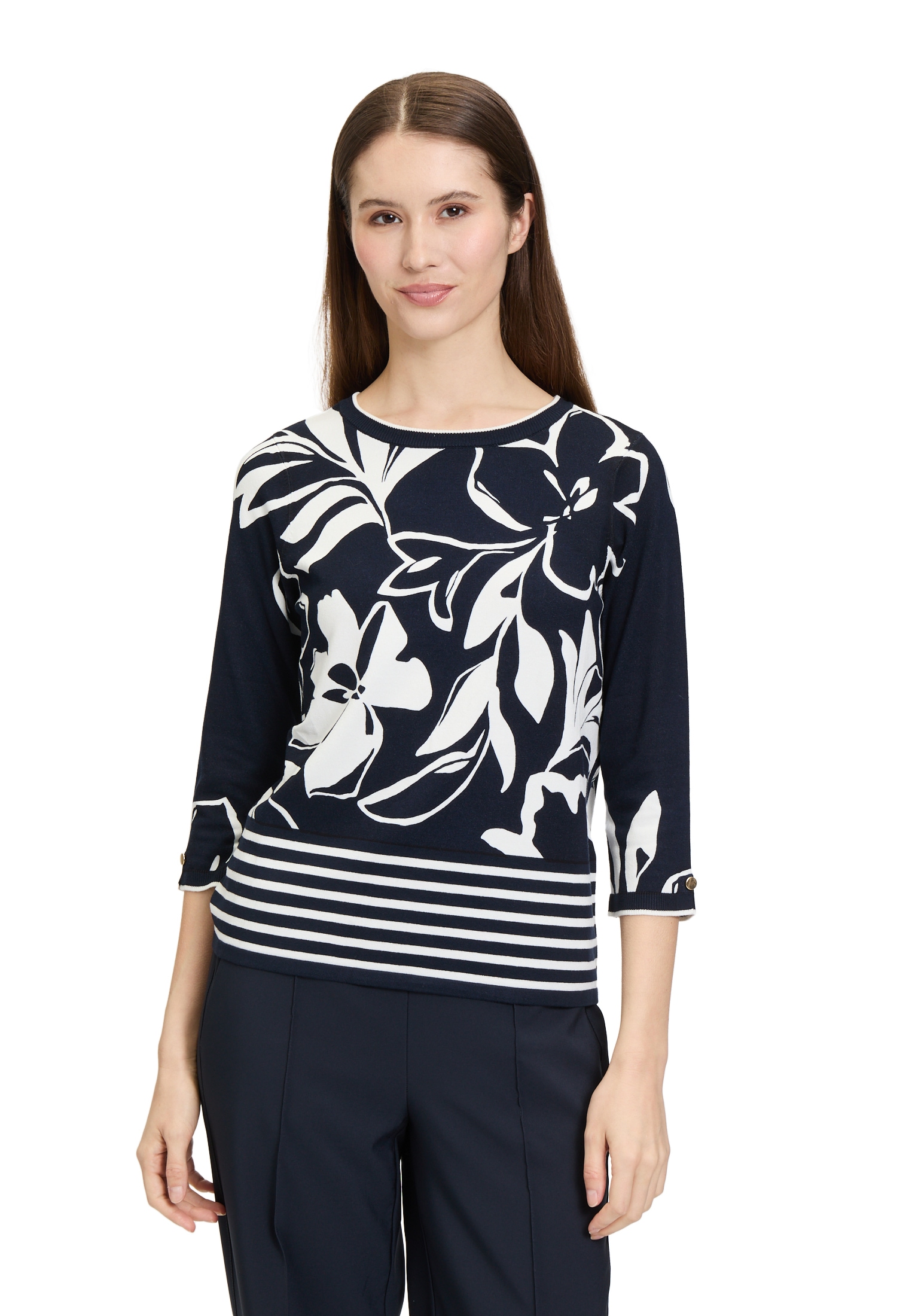 Betty Barclay Strickpullover "Betty Barclay Damen Feinstrickpullover mit Bl günstig online kaufen