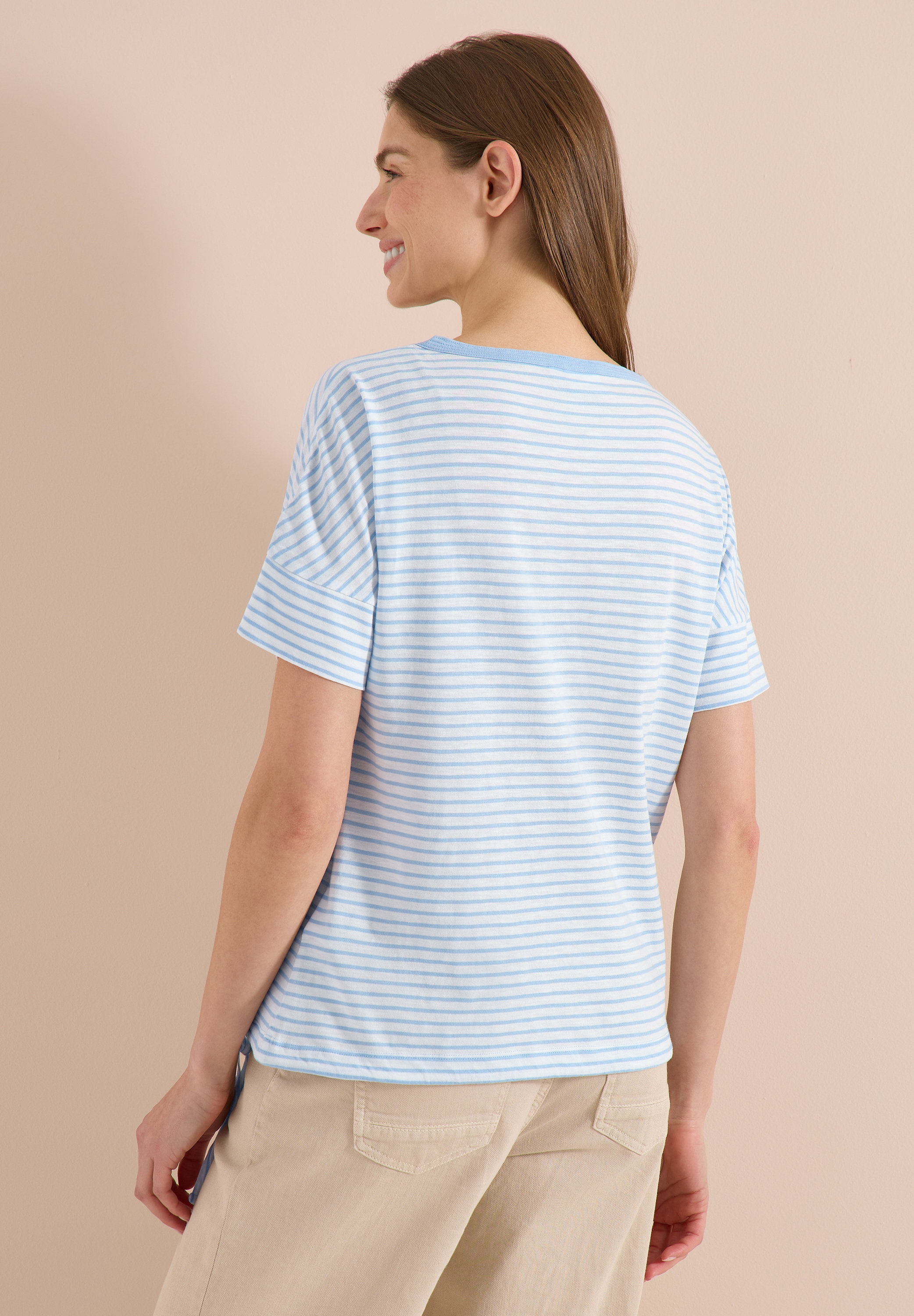 Cecil Rundhalsshirt mit Rundhalsausschnitt