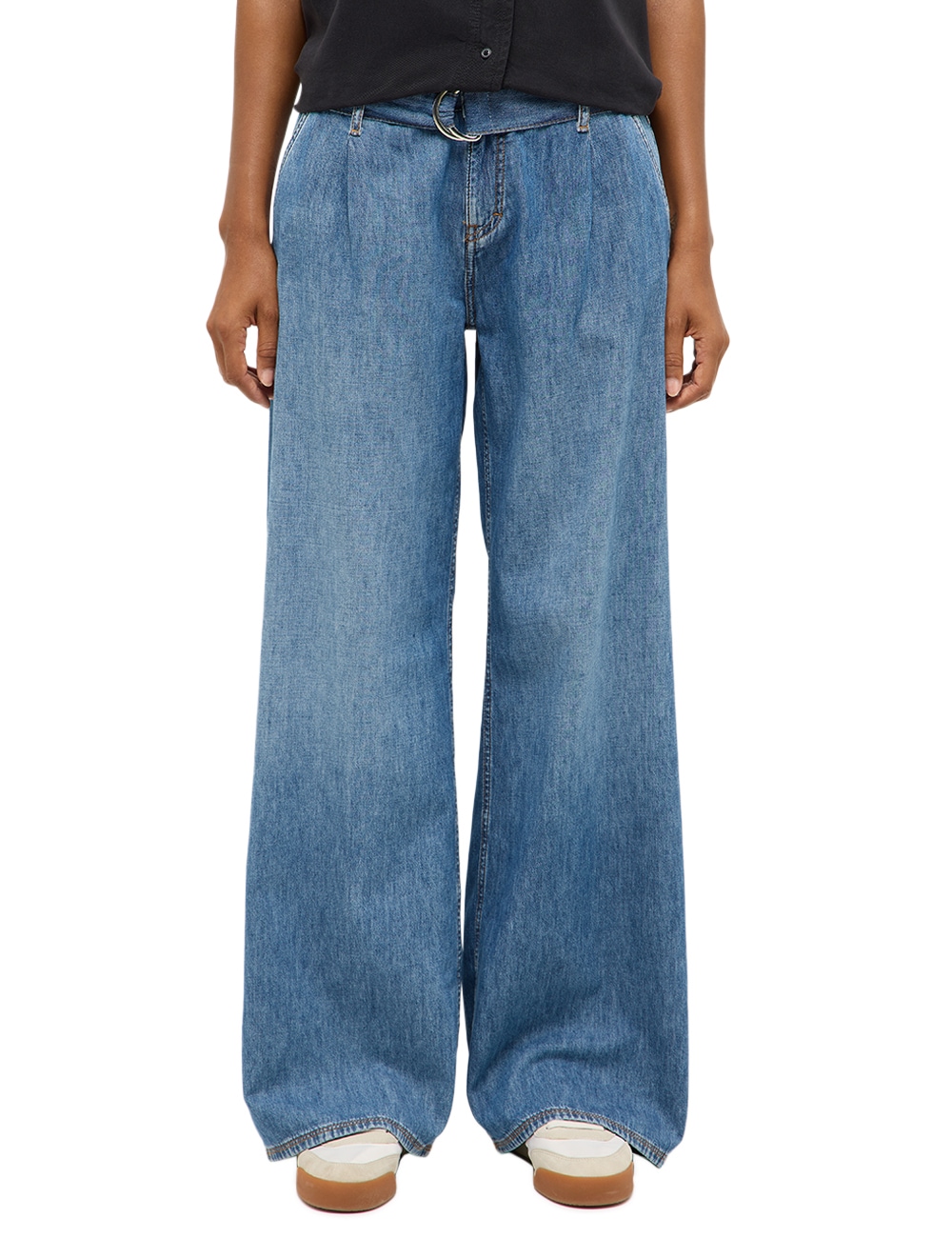 MUSTANG Weite Jeans "Damen Style Medley Wide with Belt"