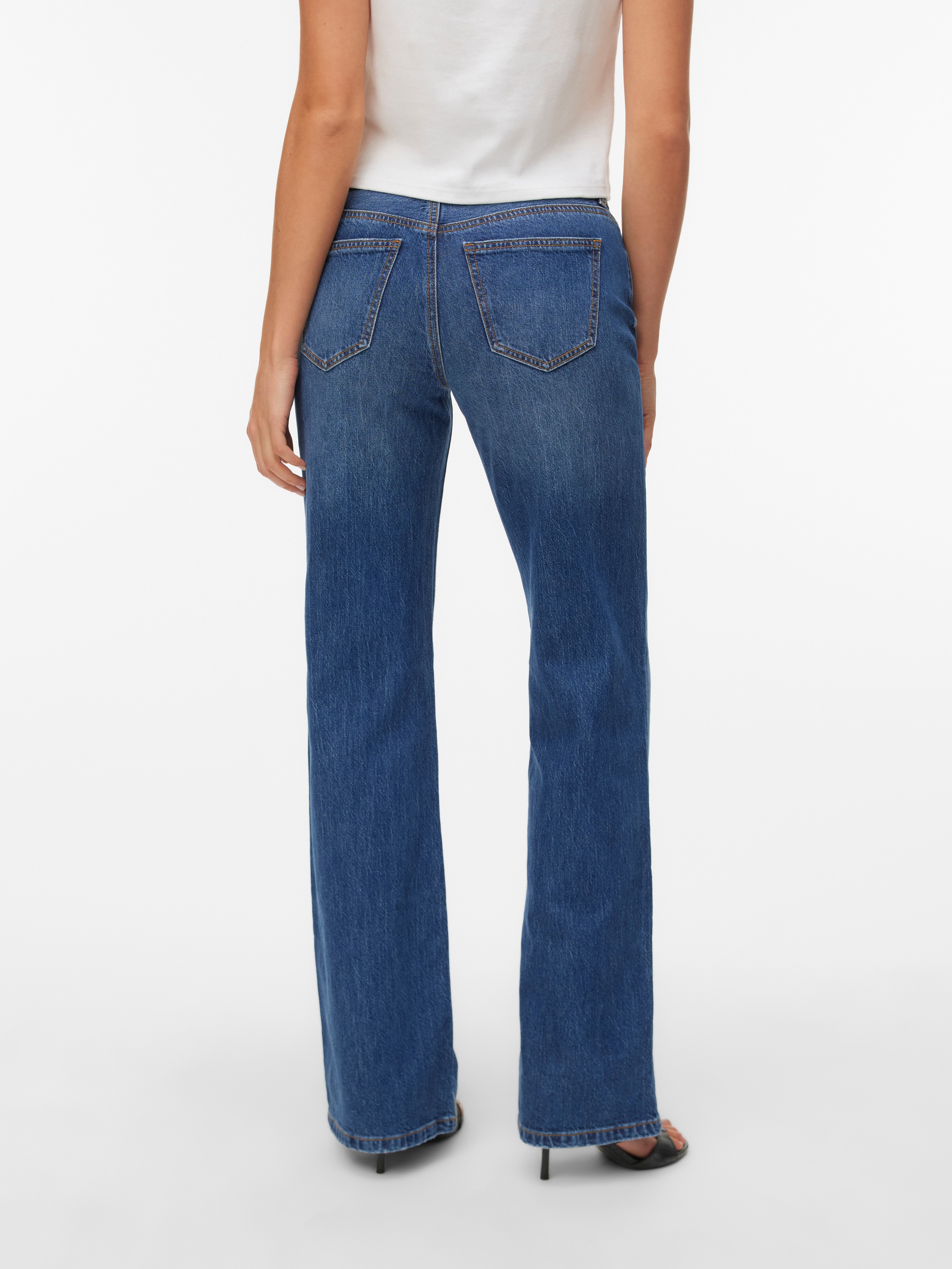Vero Moda Bootcut-Jeans "VMASTA LR BOOTCUT JEANS LI3177 NOOS" Baumwollmisch günstig online kaufen