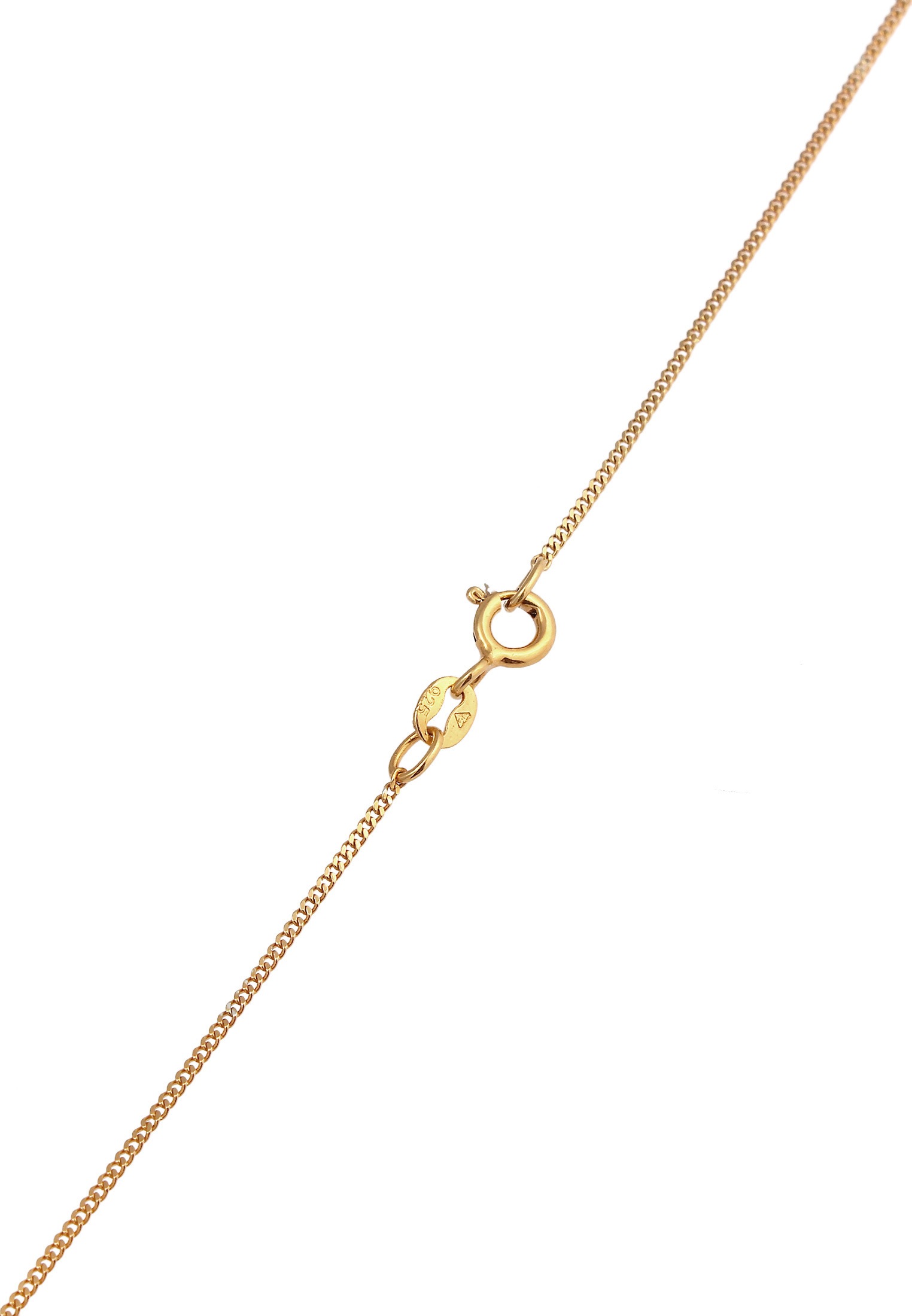 Elli Kette mit Anhänger »Coin Münze Sonne Antik Vintage 925er Silber«