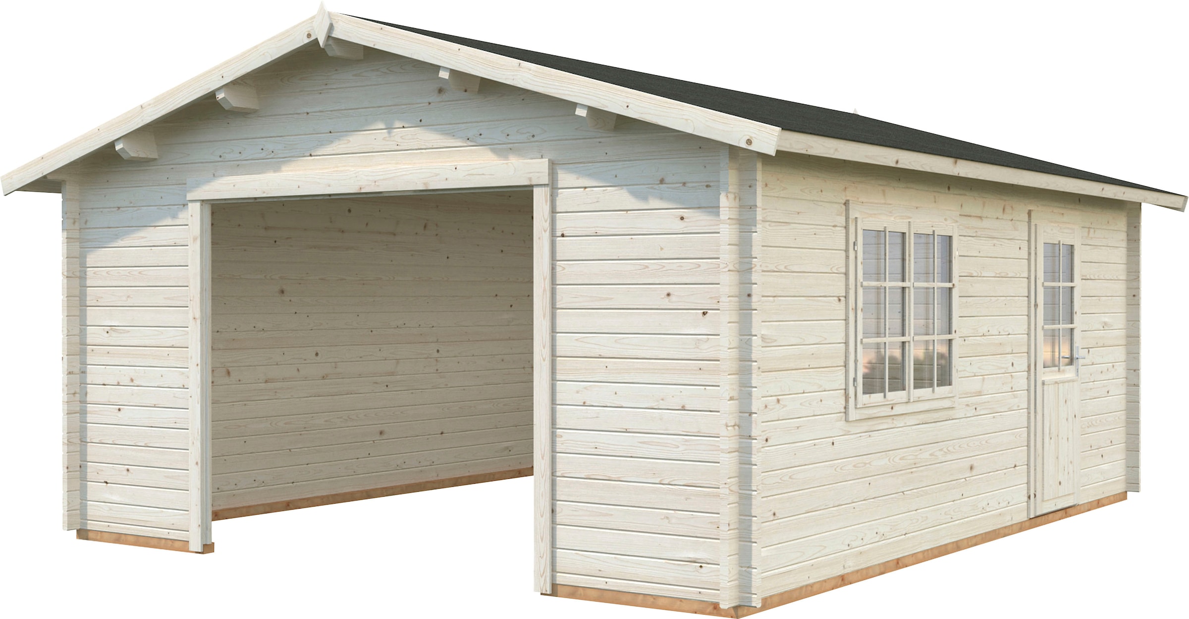 Garage »Irene/Roger«, BxTxH: 514x598x287 cm, ohne Tor, naturbelassen