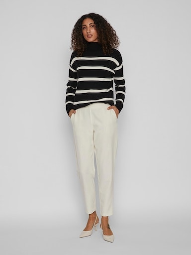 Vila Stehkragenpullover »VIRIL MOCKNECK L/S KNIT RIB TOP 2- NOOS«