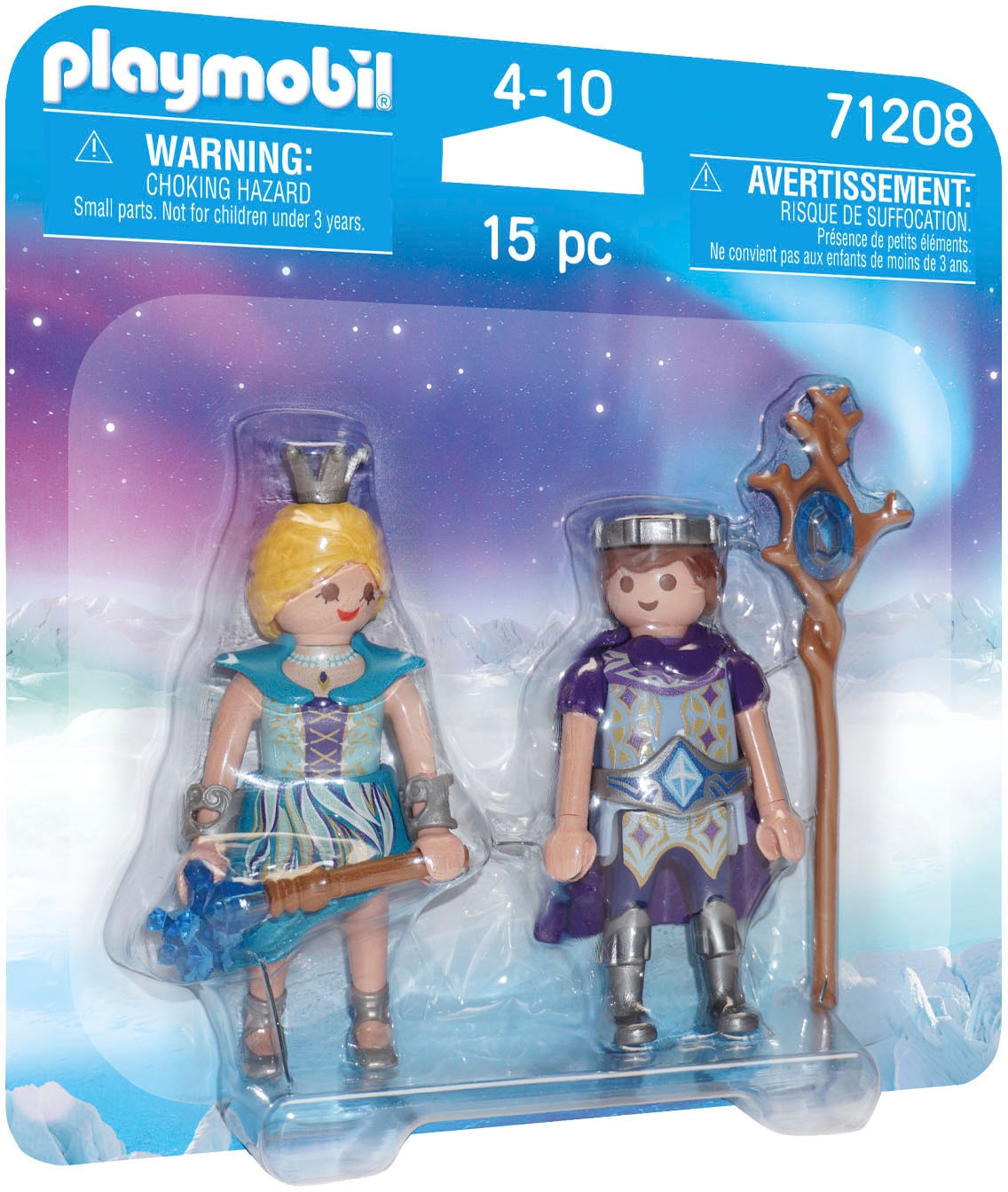 Playmobil® Konstruktions-Spielset »Eisprinzessin und Eisprinz (71208), DuoPack«, (15 St.), Made in Europe