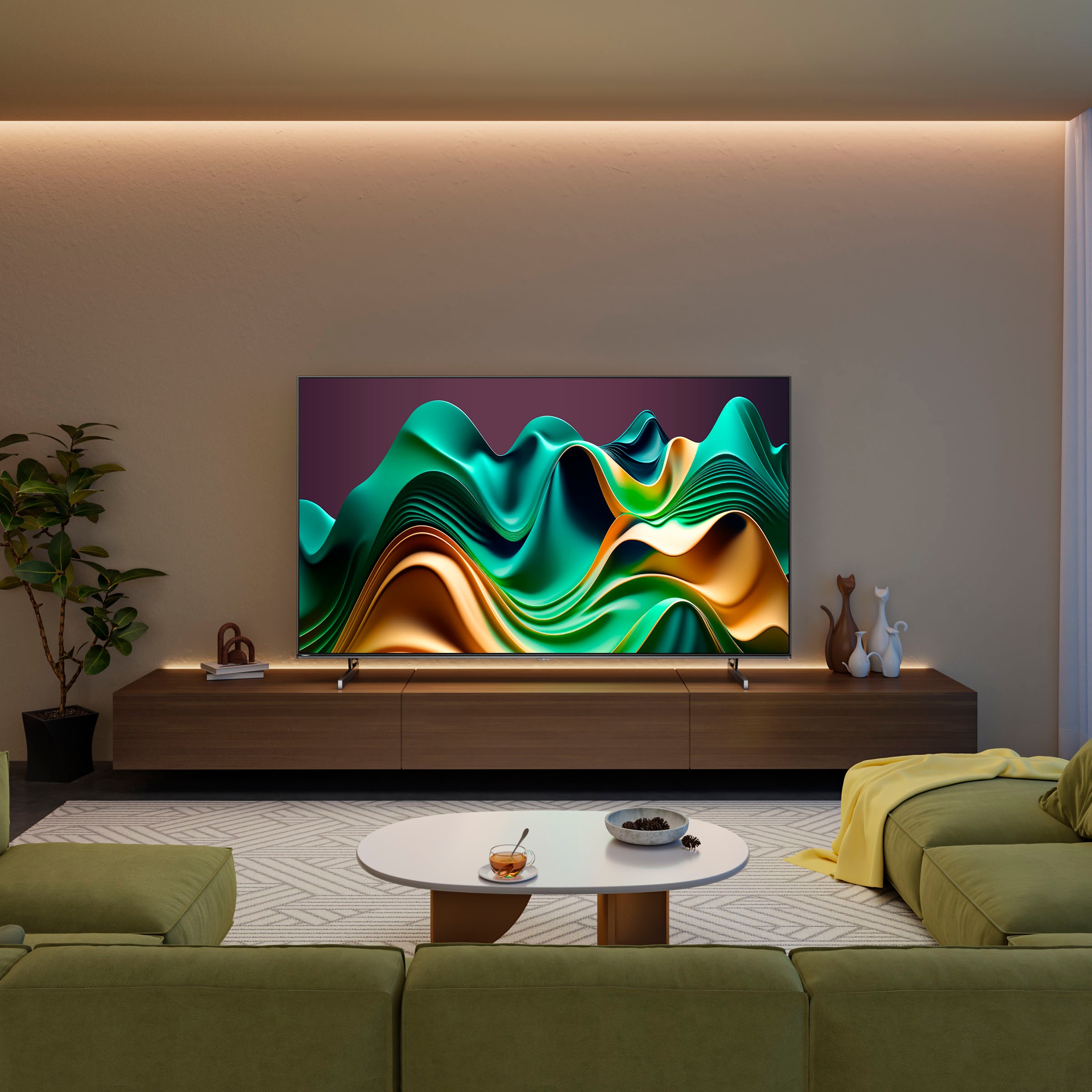 Hisense Mini-LED-Fernseher »65U6NQ«, 4K Ultra HD, Smart-TV, 4KUHD, ULED, Mini LED