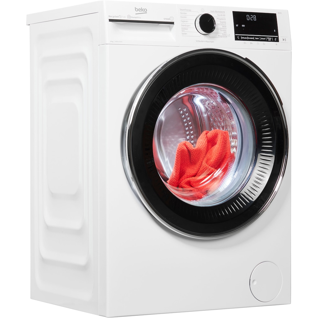 BEKO Waschmaschine »B5WFU58415W«, B5WFU58415W, 8 kg, 1400 U/min