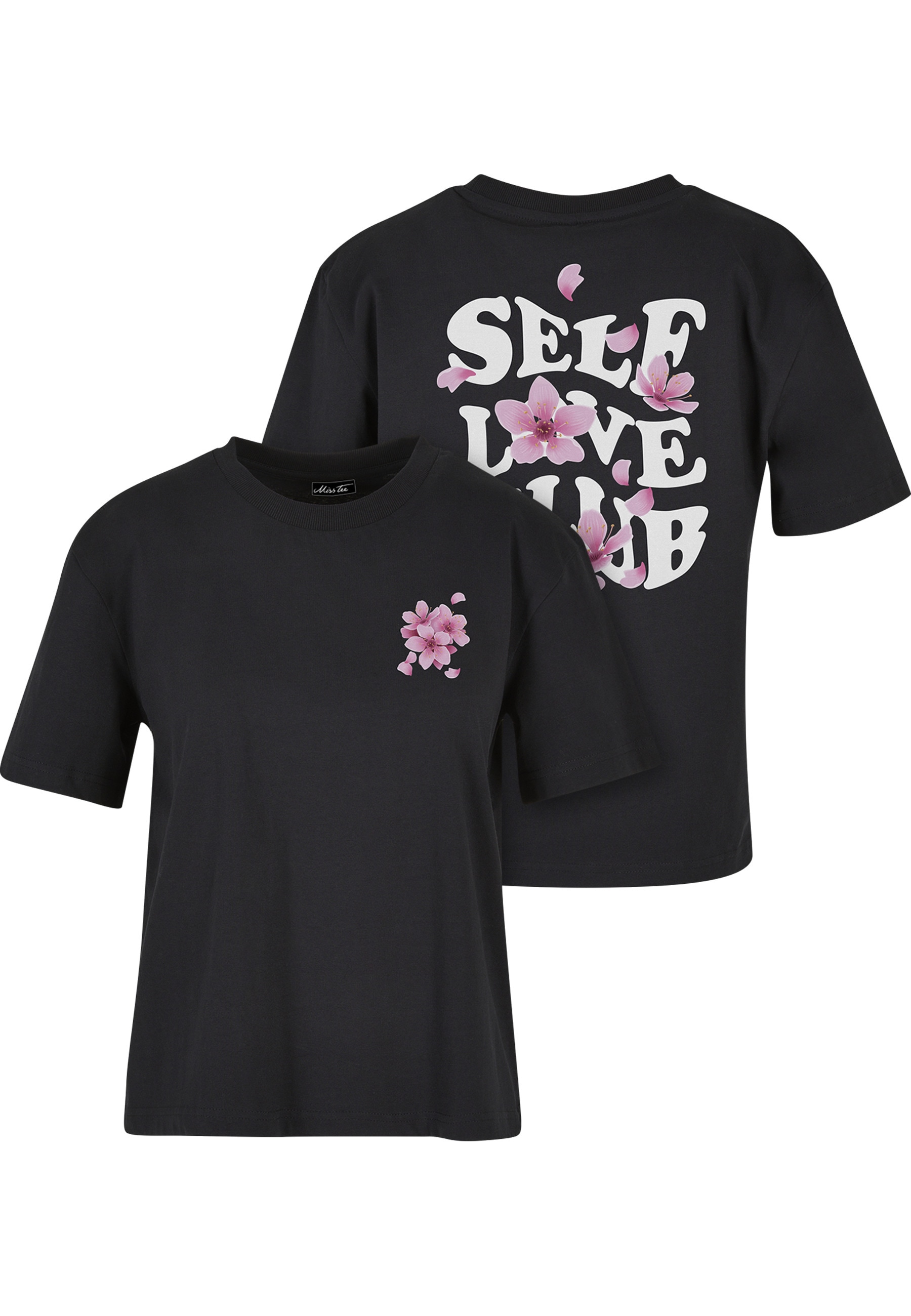Miss Tee Kurzarmshirt "Miss Tee Damen Self Love Club Tee" 1