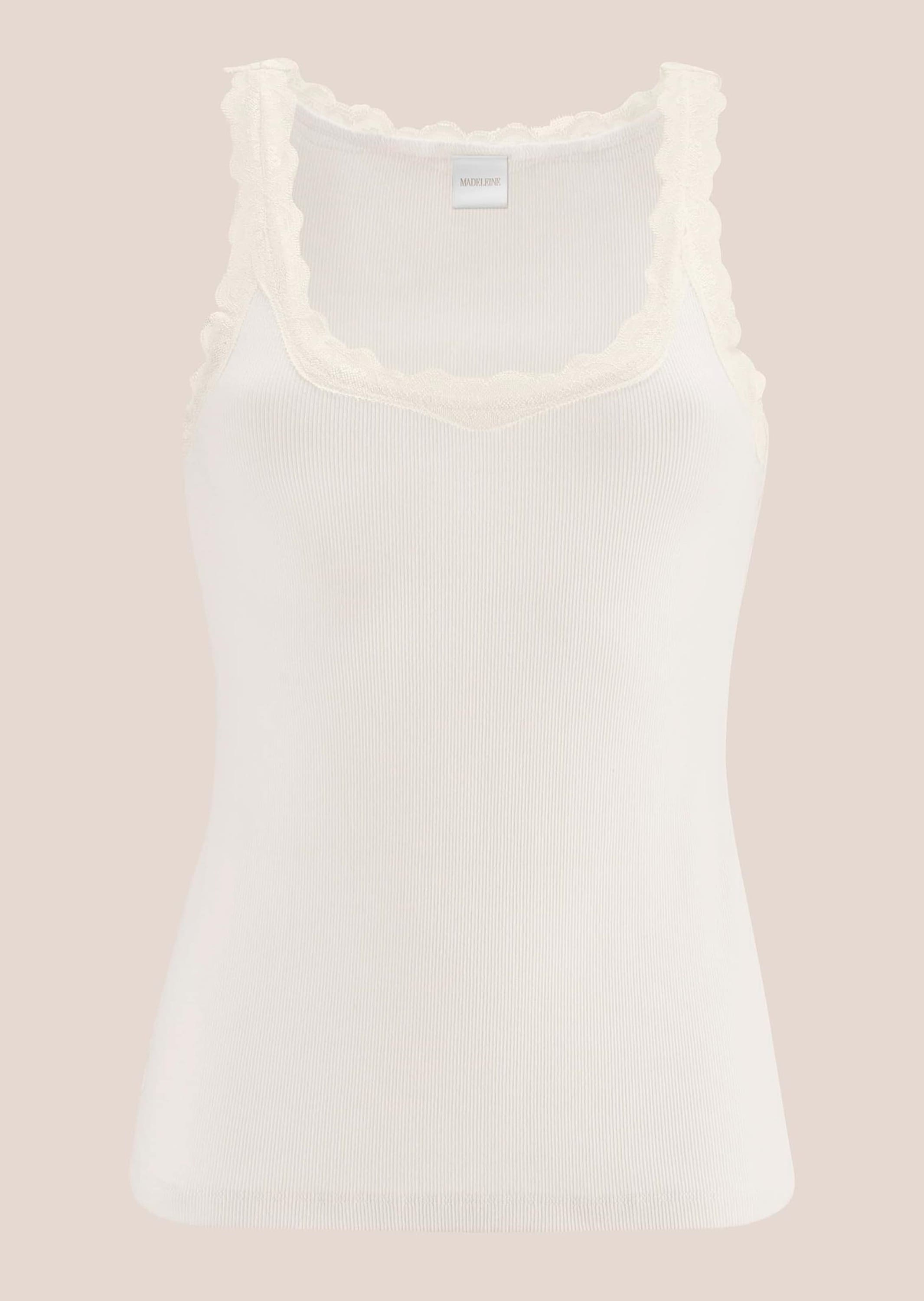 MADELEINE Trägertop "Spitzentop Ärmelloses Sommer-Top mit edler Spitze" günstig online kaufen