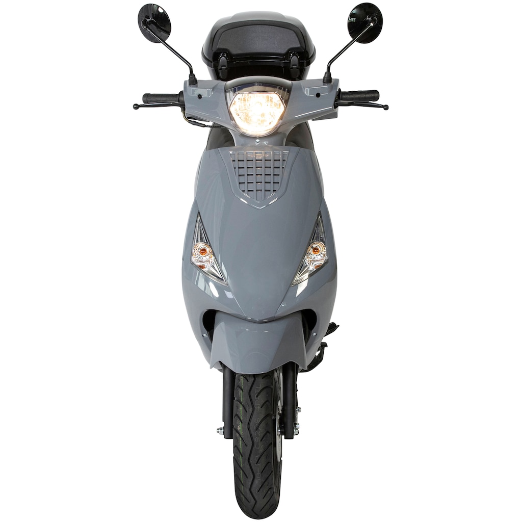 GT UNION Motorroller »Matteo 50-45«, 50 cm³, 45 km/h, Euro 5, 3 PS, (Komplett-Set, 2 tlg., mit Topcase), inkl. Topcase